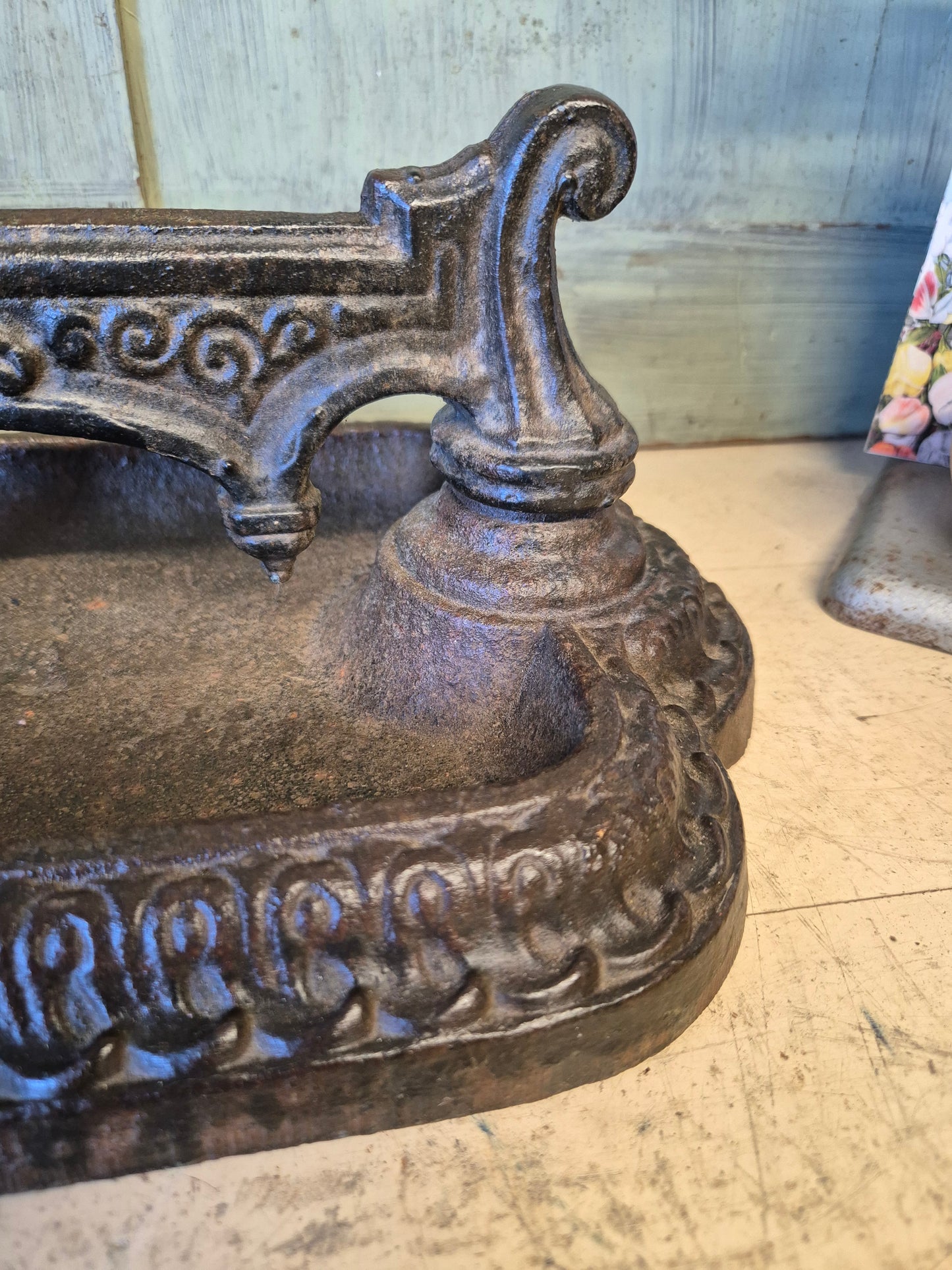 Antique Victorian Boot Scraper, English Country House Decor Cast Iron