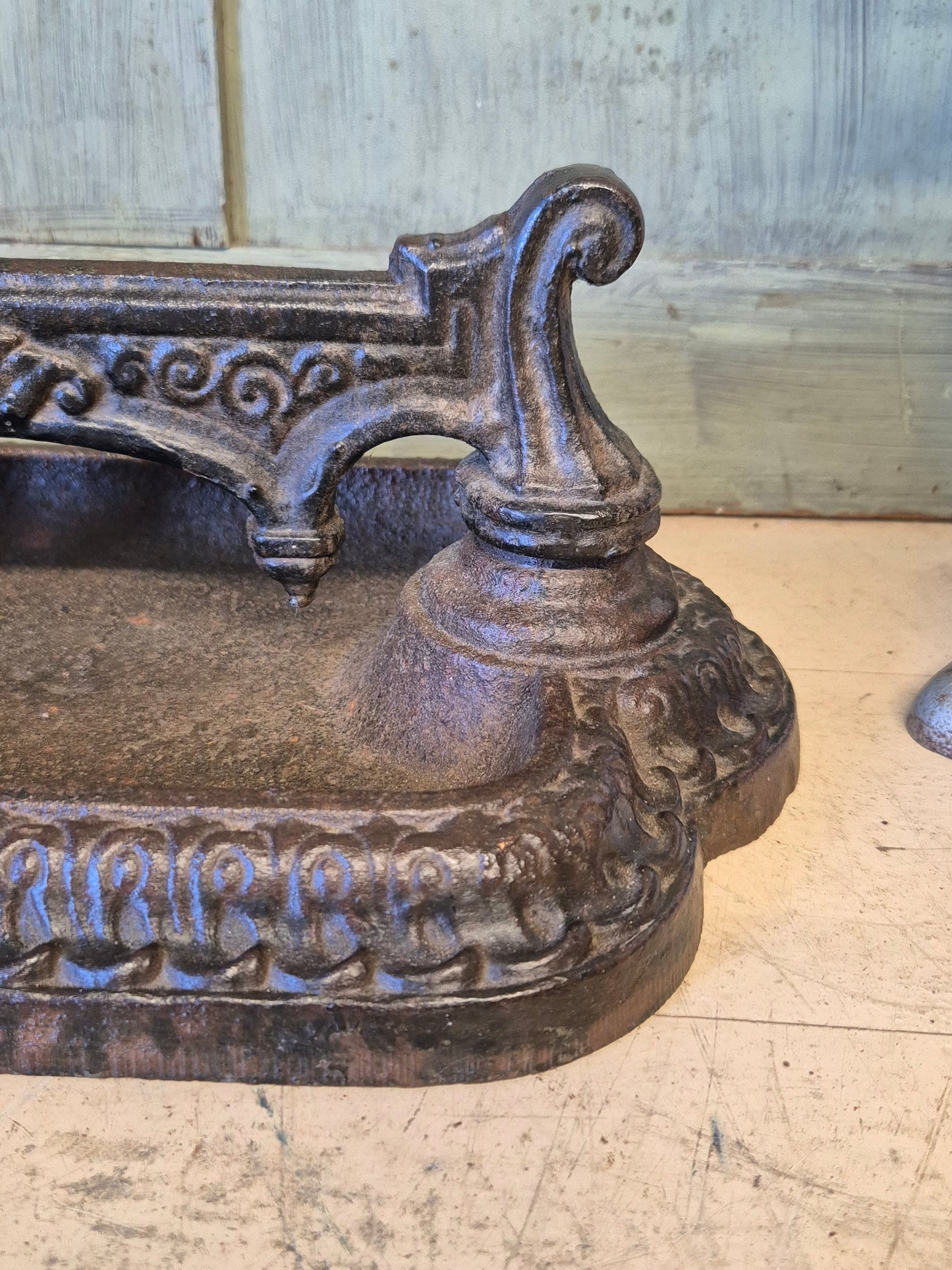 Antique Victorian Boot Scraper, English Country House Decor Cast Iron