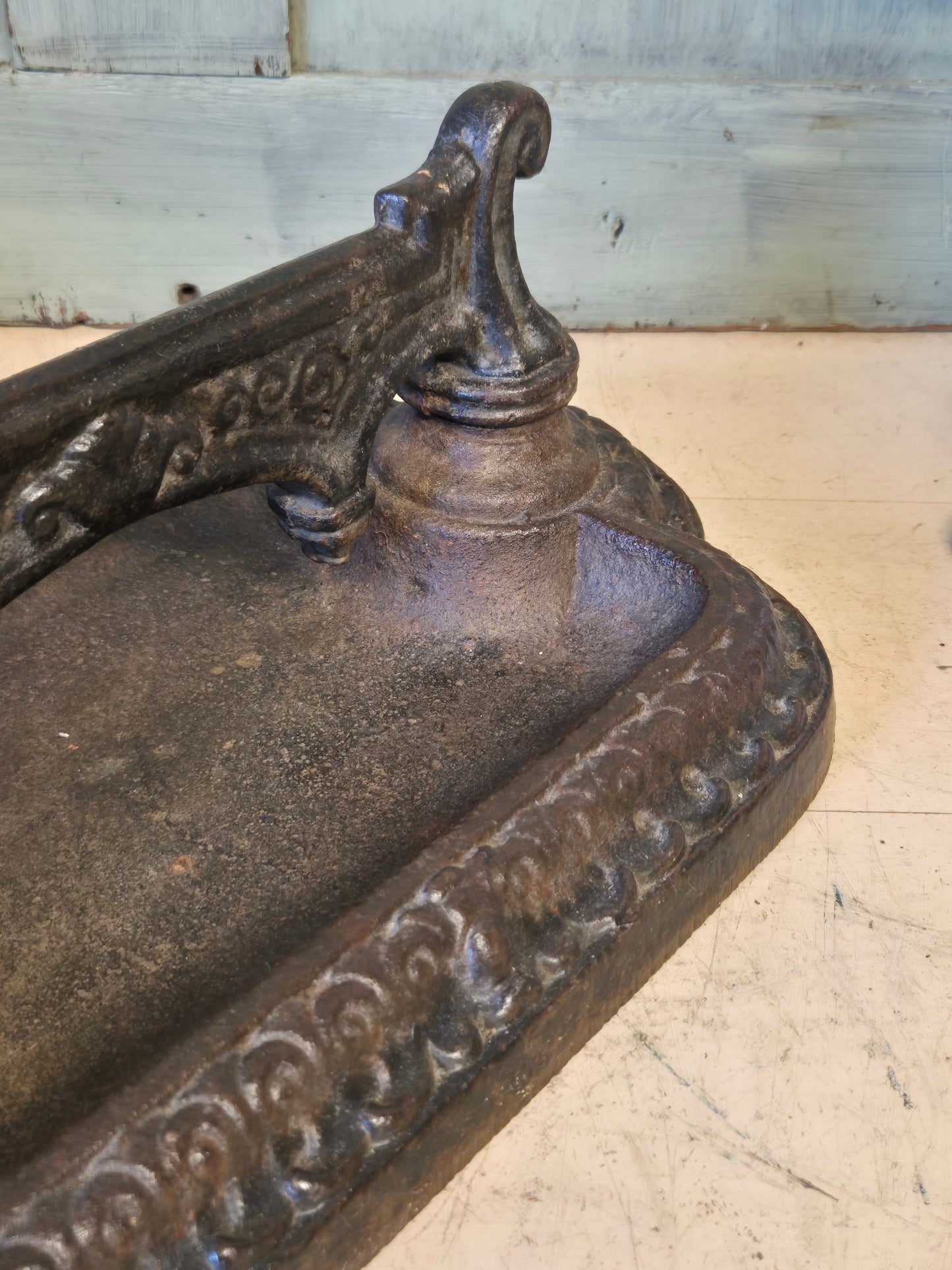 Antique Victorian Boot Scraper, English Country House Decor Cast Iron