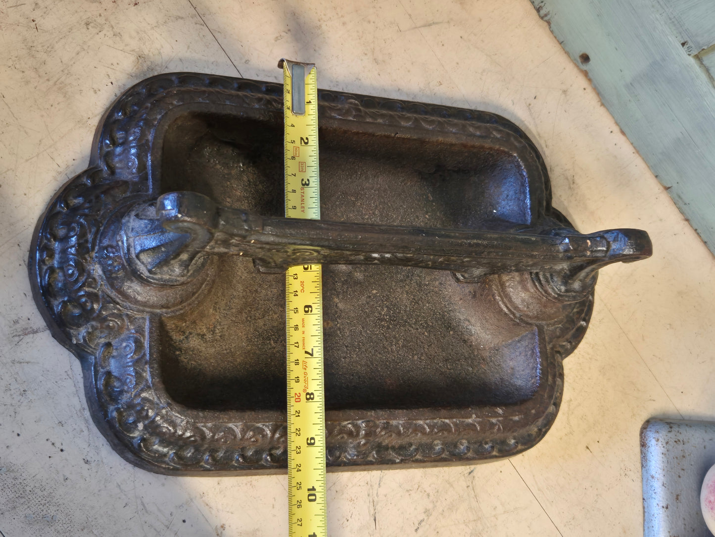 Antique Victorian Boot Scraper, English Country House Decor Cast Iron