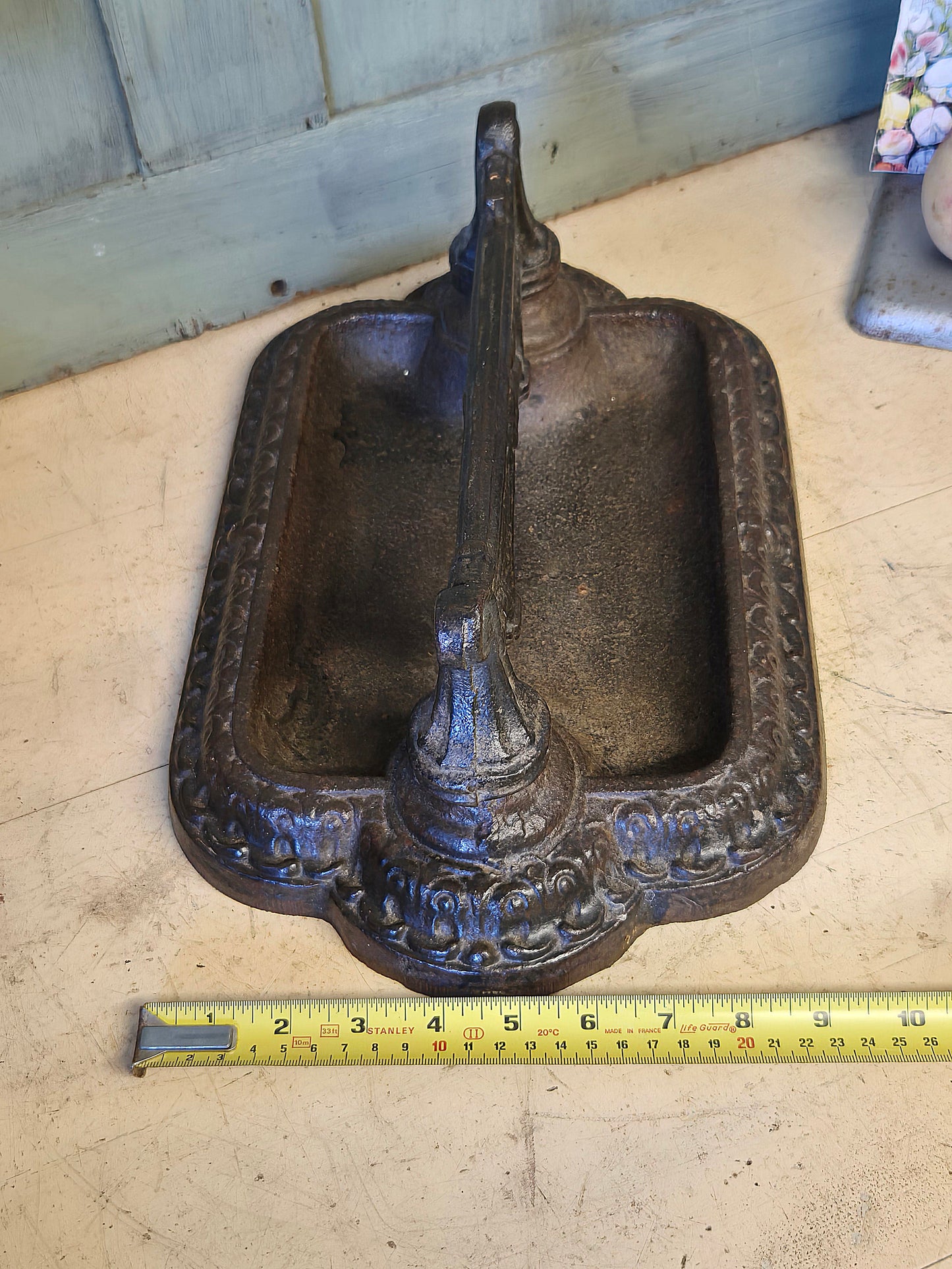 Antique Victorian Boot Scraper, English Country House Decor Cast Iron