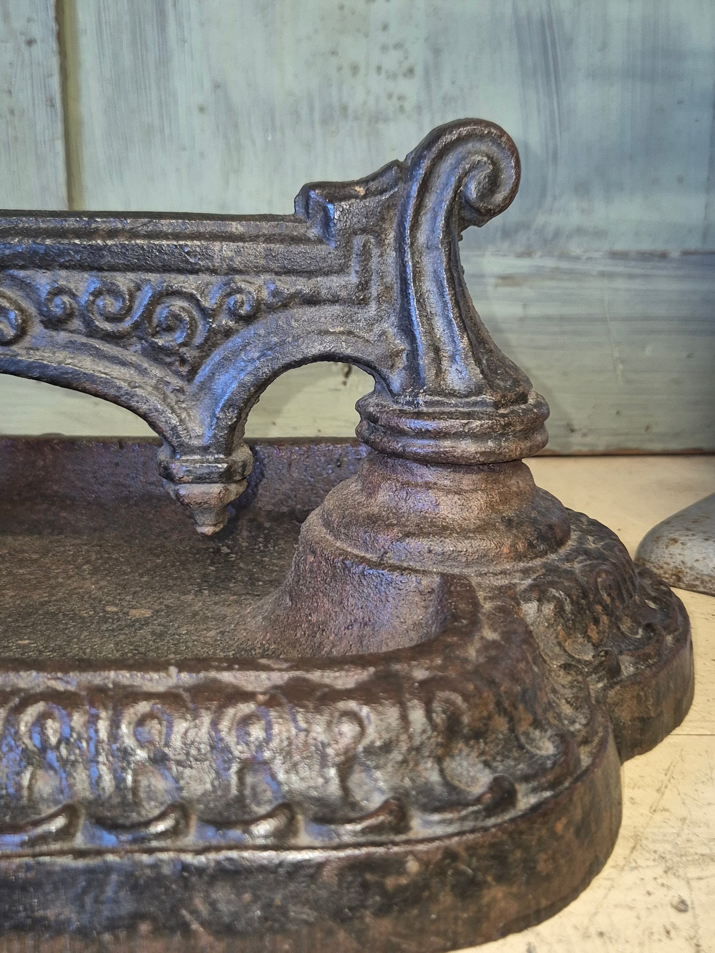 Antique Victorian Boot Scraper, English Country House Decor Cast Iron