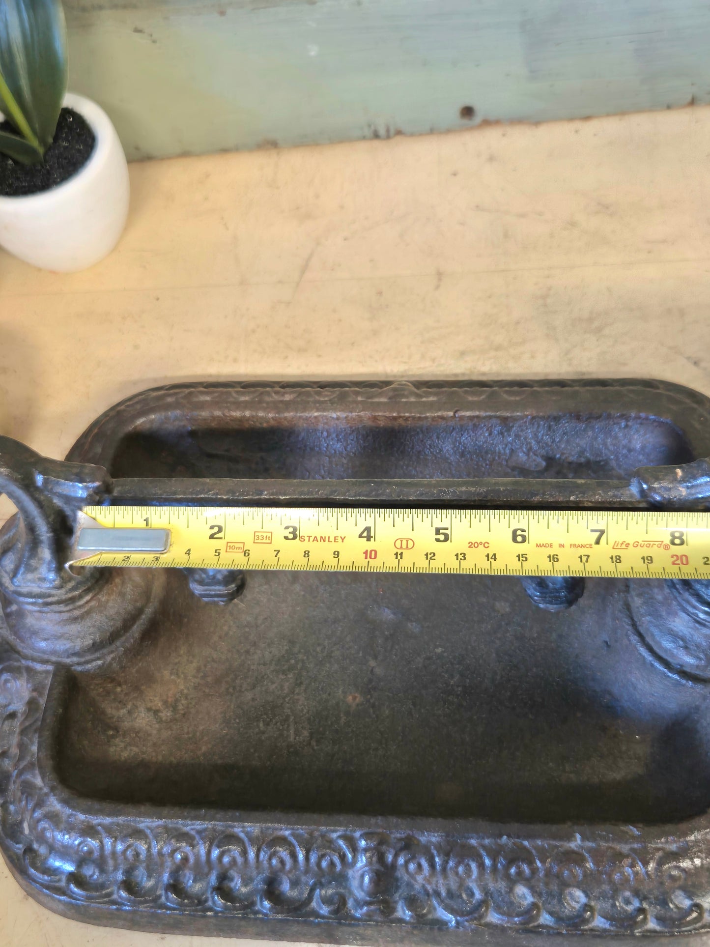 Antique Victorian Boot Scraper, English Country House Decor Cast Iron
