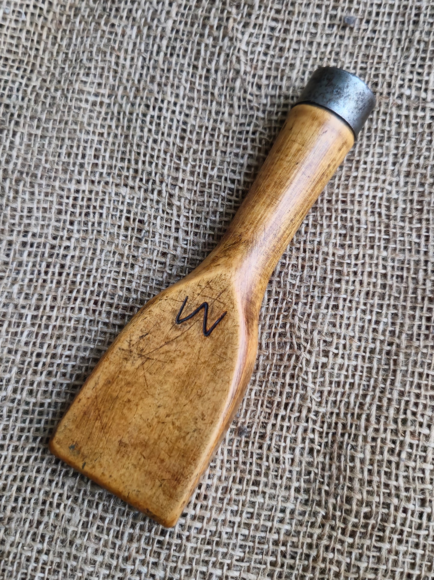 Vintage Footprint Boxwood 2" Lead Dressing Wedge Creasing Tool