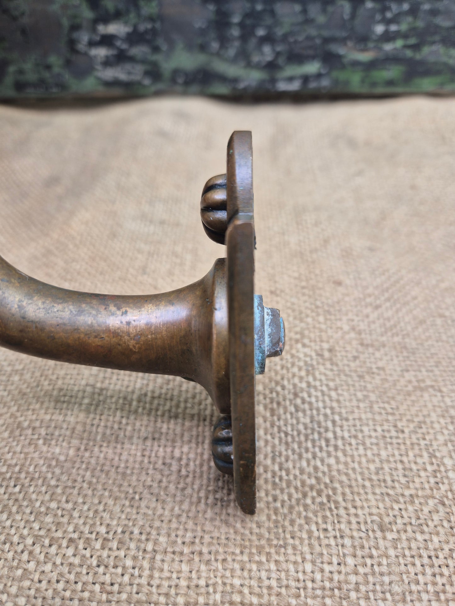 Antique Gibbons Wolverhampton Art Deco Brass Door Handle X 1