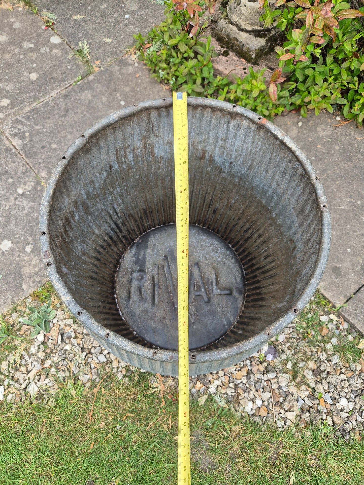 Vintage Galvanised Dolly Tub RIVAL - Original Old