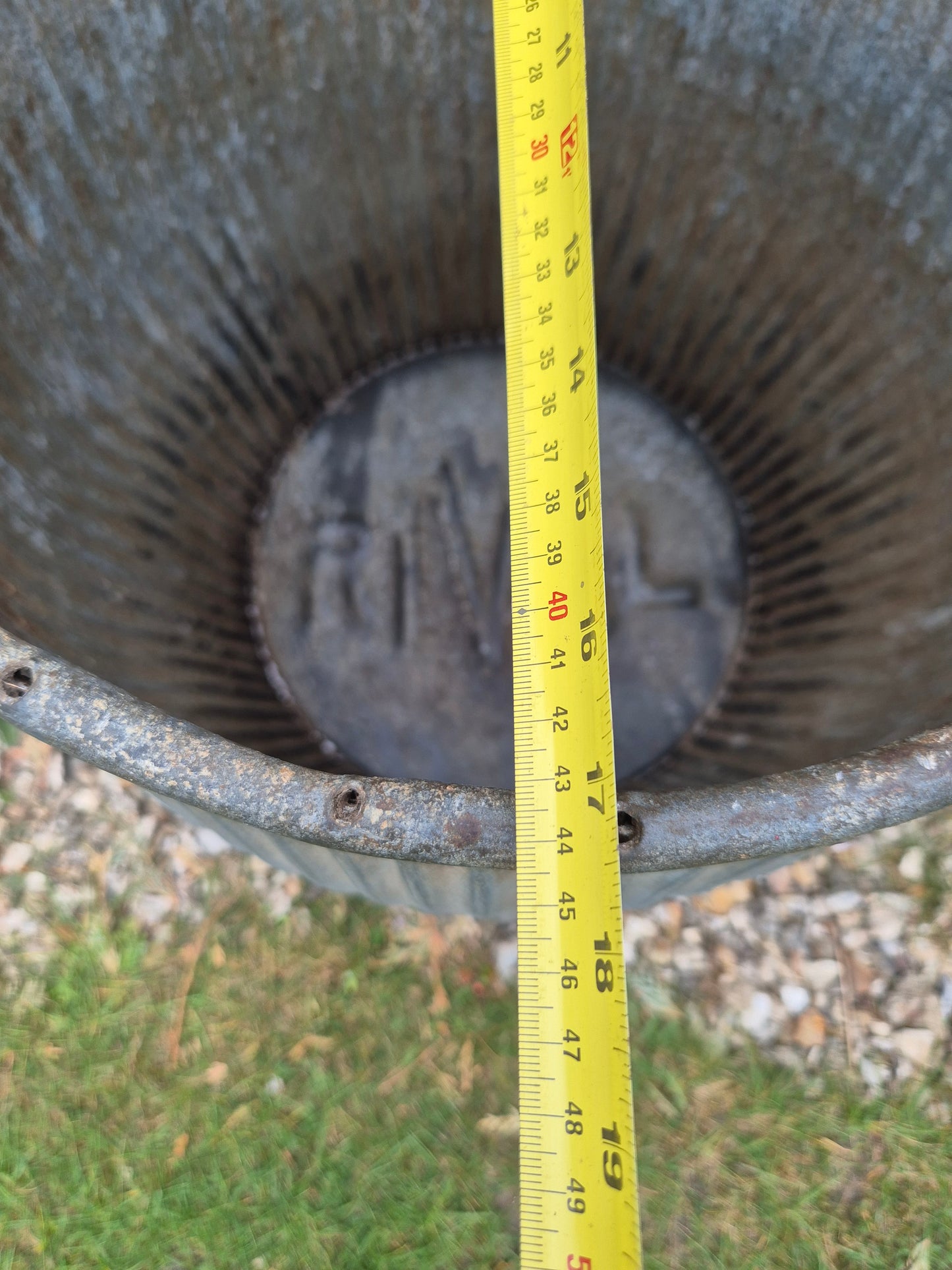 Vintage Galvanised Dolly Tub RIVAL - Original Old