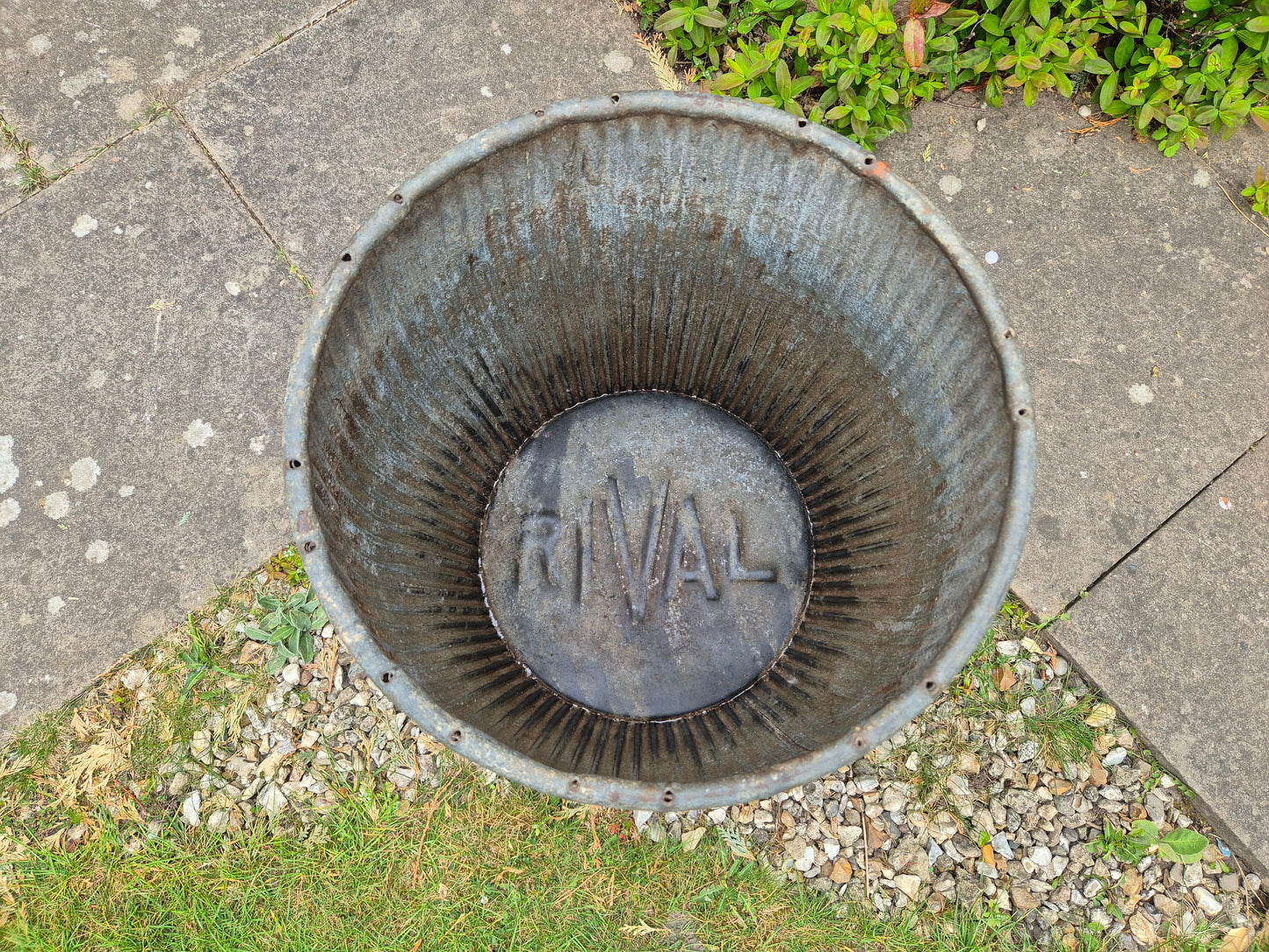 Vintage Galvanised Dolly Tub RIVAL - Original Old