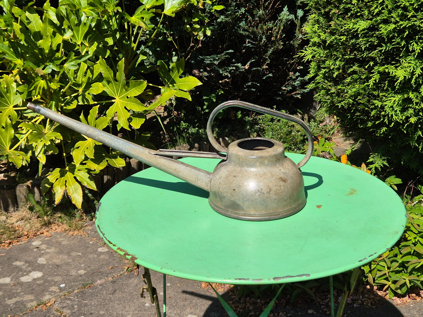 Vintage Galvanised 6 Pint Long Reach Watering Can