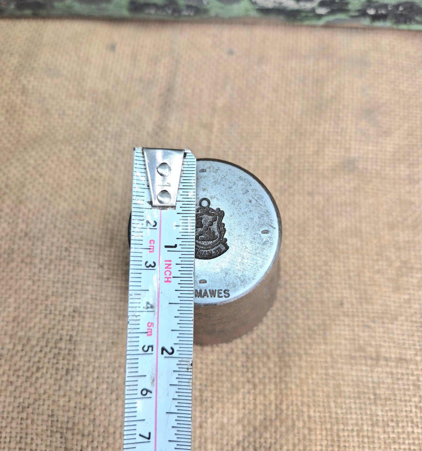 Vintage Silver Travel Charm Metal Die Stamp ST MAWES Old Tool Jewellery