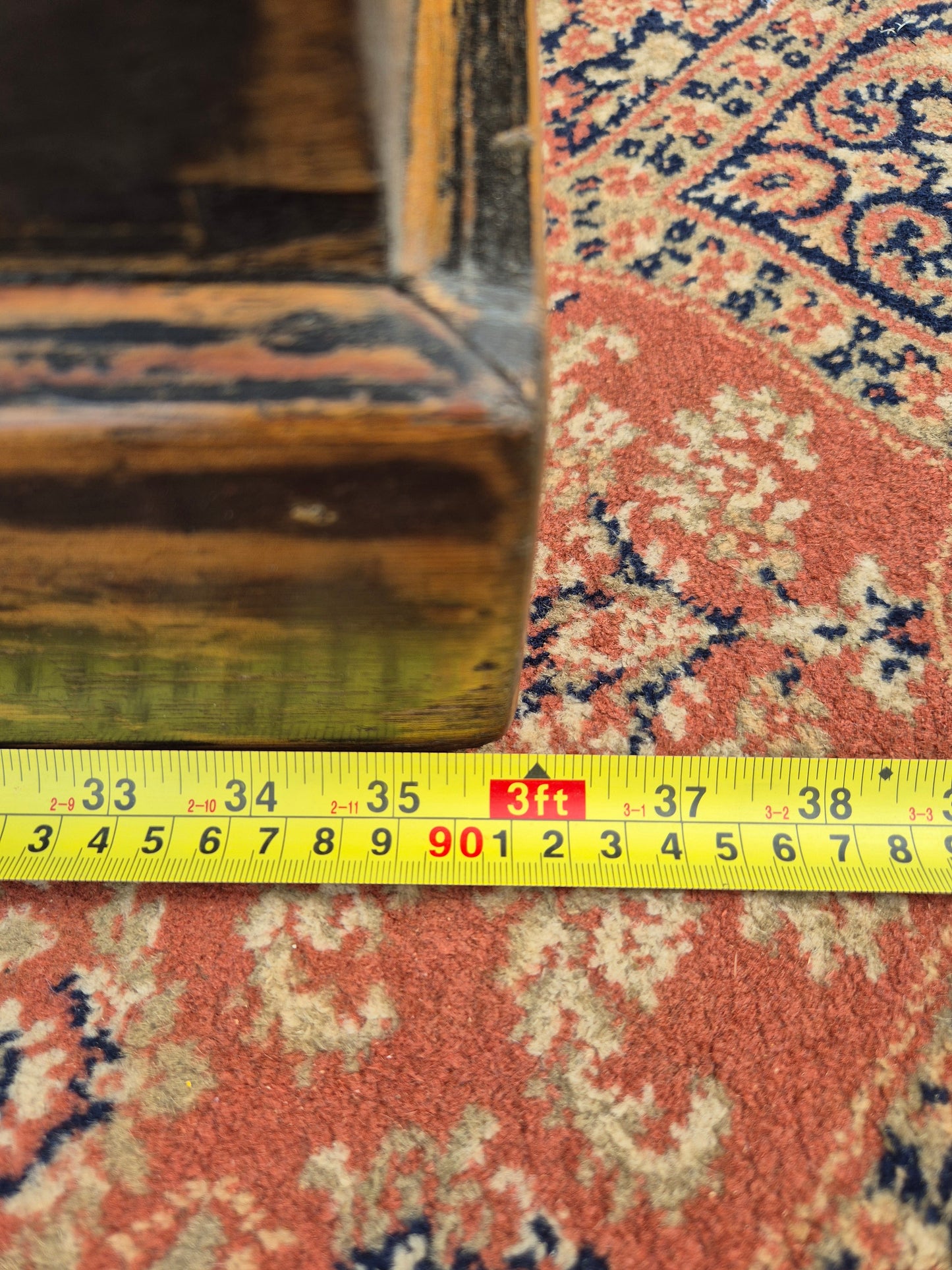 Antique Pine Box Storage Box Coffee Table