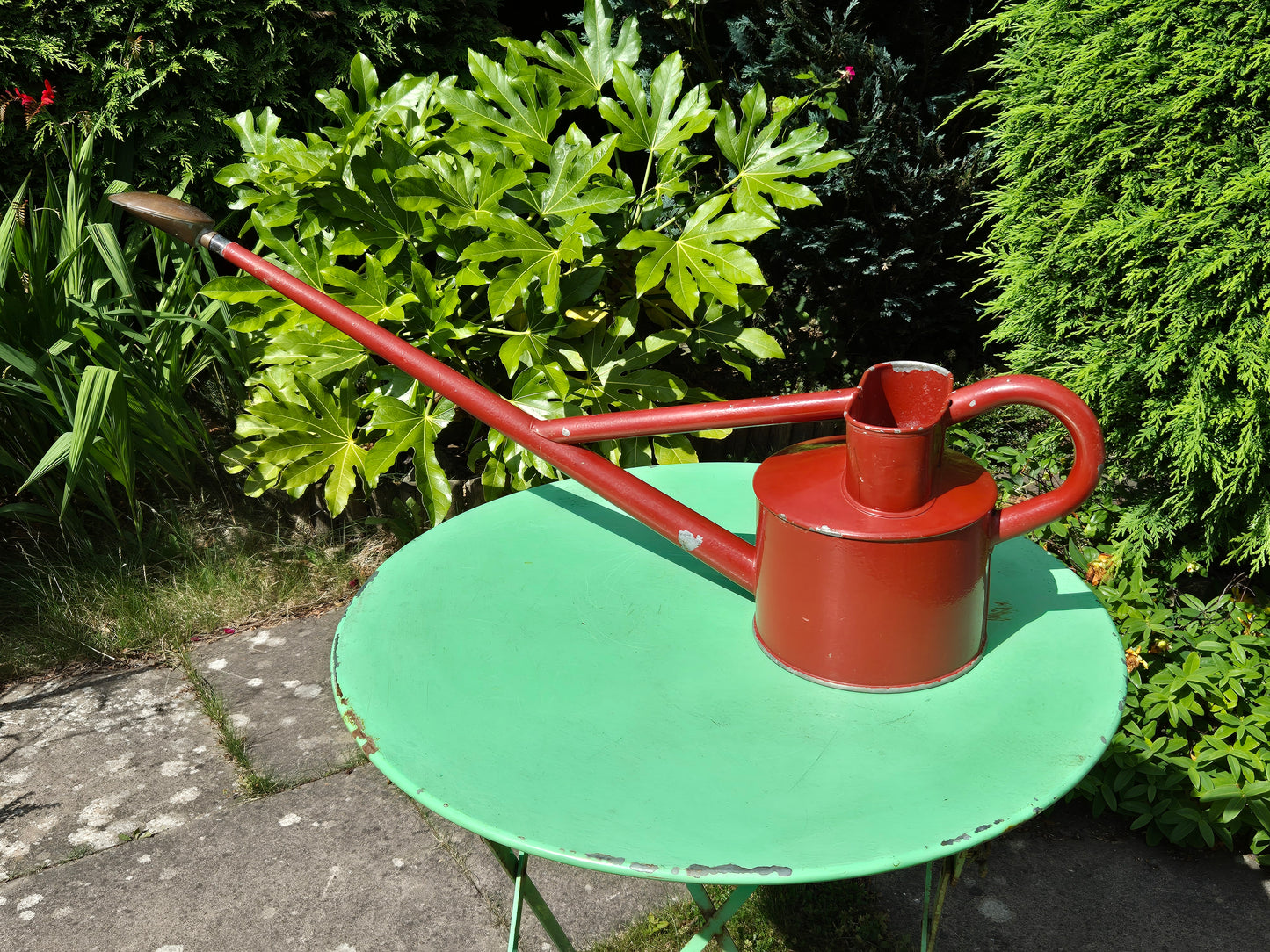 Vintage Haws Galvanised Watering Can Long Reach Gardening UK Postage Included