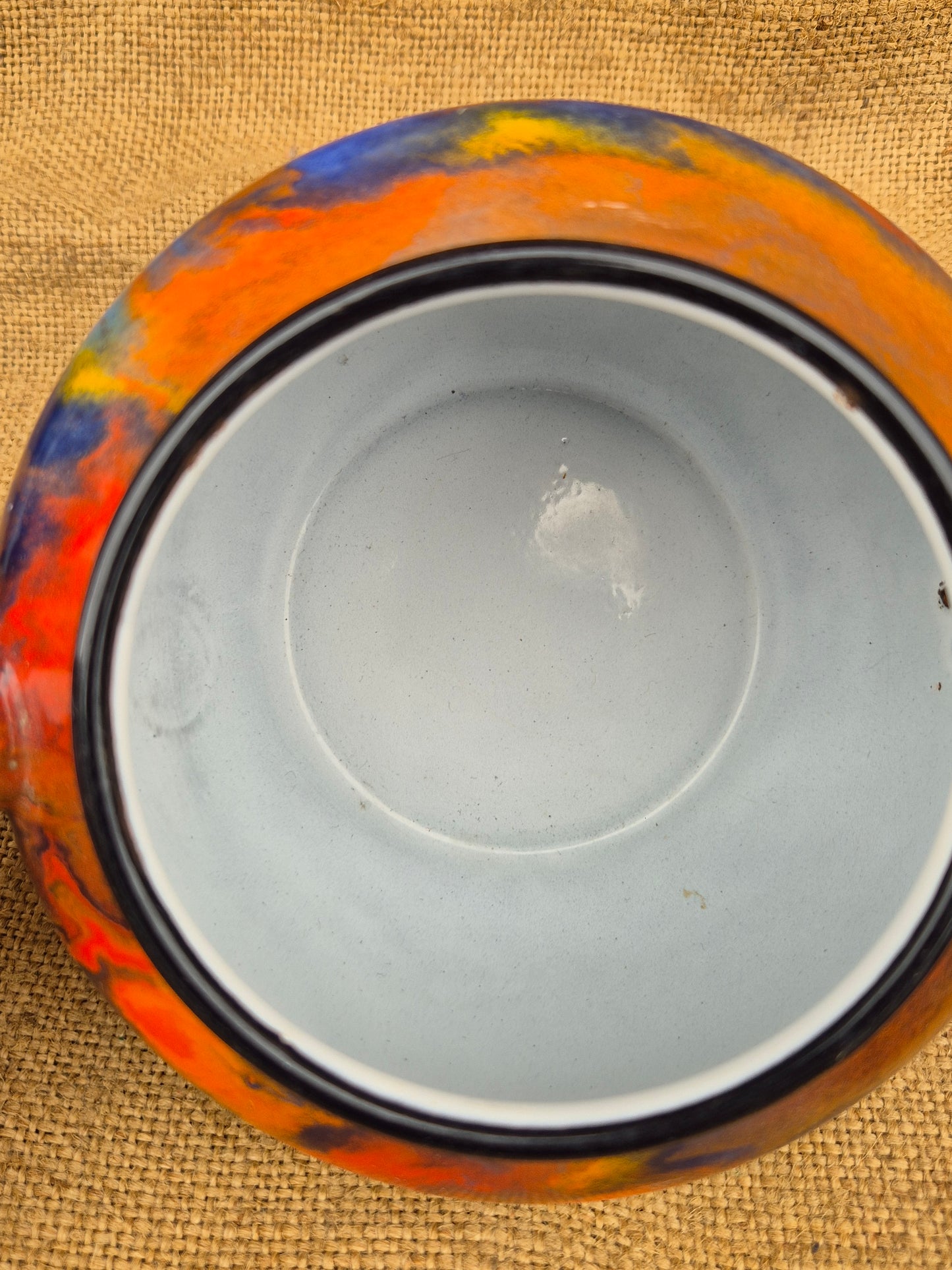Vintage Enamel Graniteware End Of Day Teapot Tea Pot Rare UK Postage Inc
