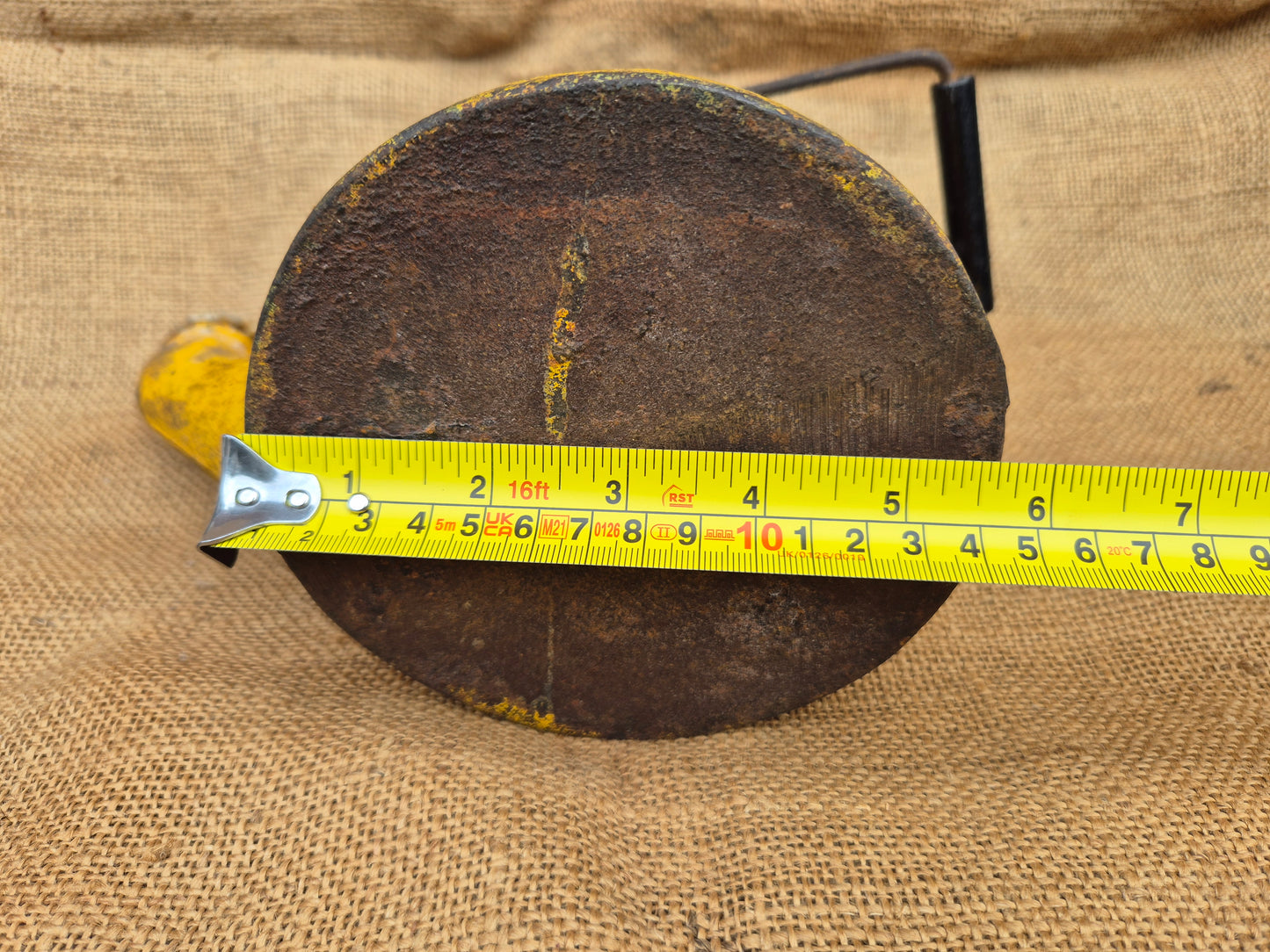 Antique Iron Engineers Construction Oil Lamp Unbreakable No18 by A G Wells