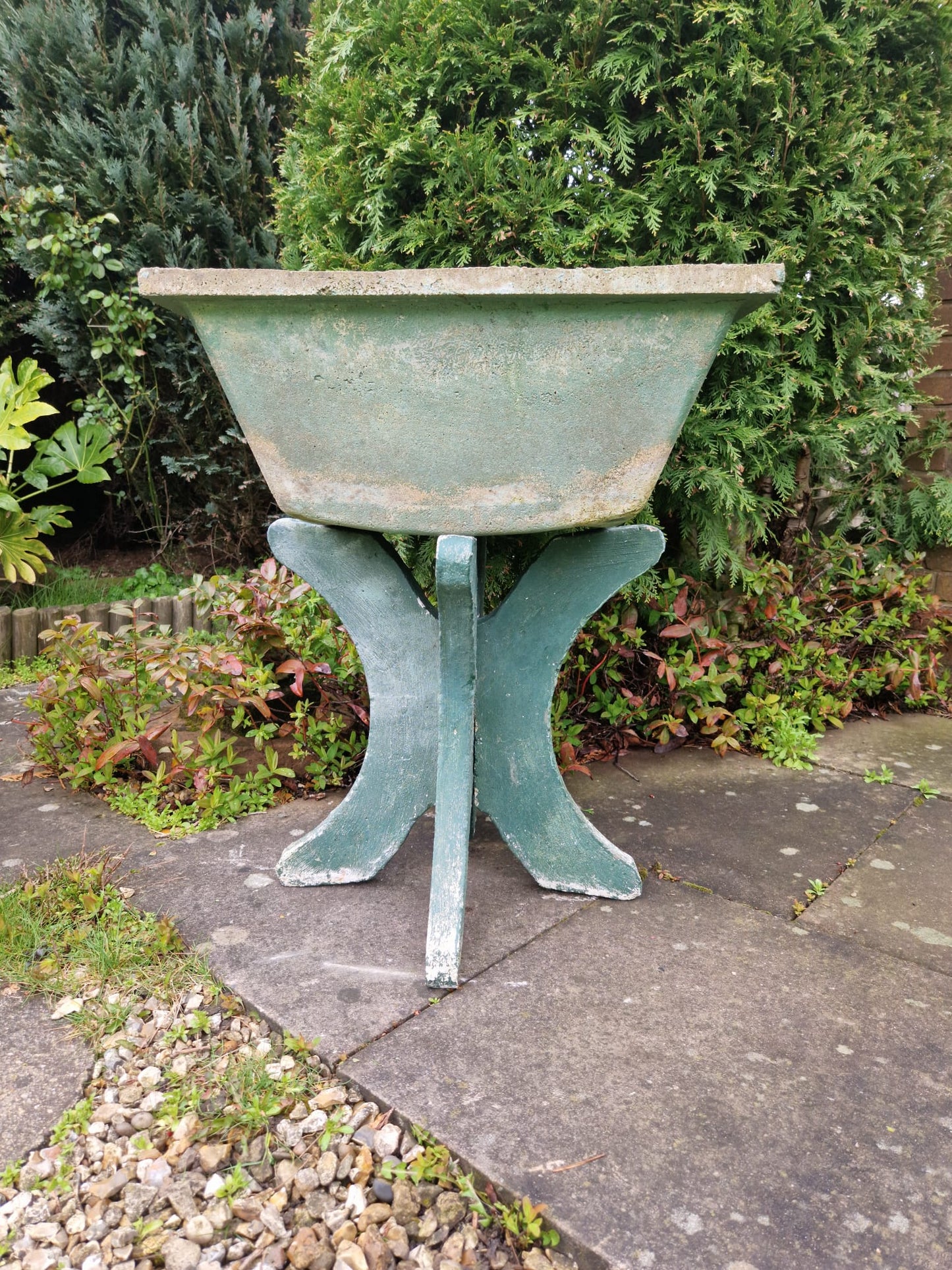 Vintage Garden Planters On Stands Unusual Last 2 Available