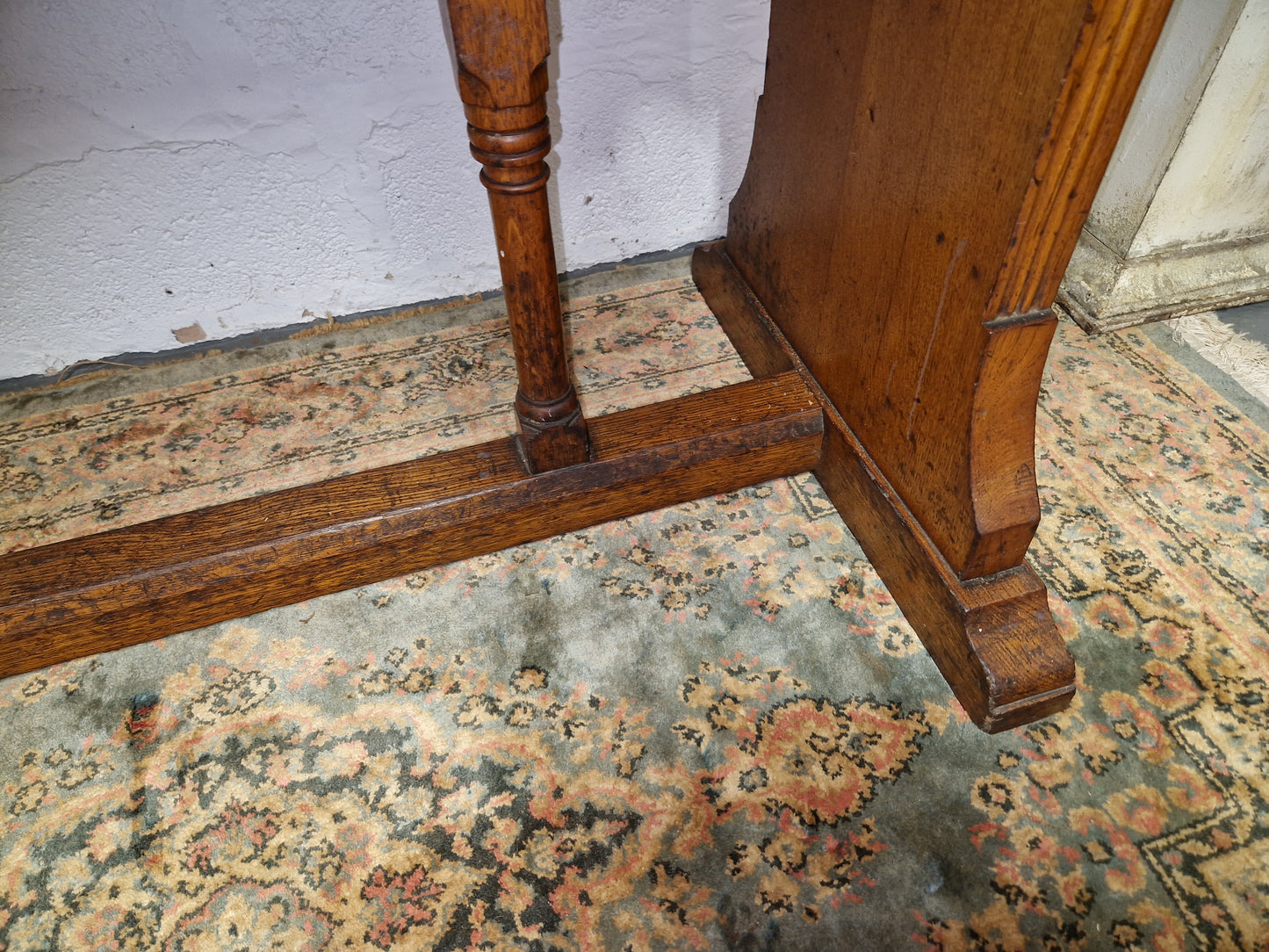 Vintage Solid Oak Refectory Table