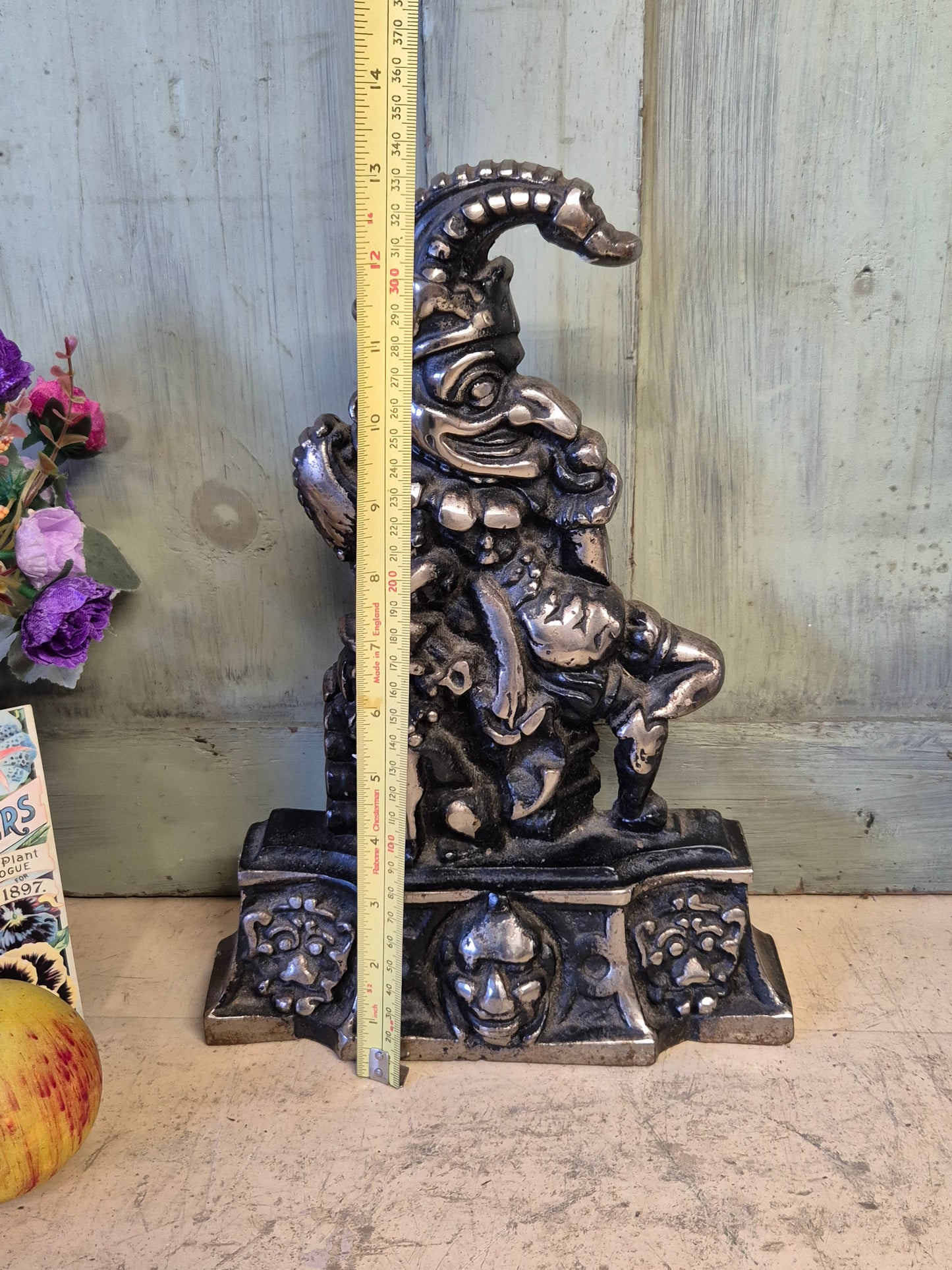19th Century Cast Iron Mr Punch Door Stop