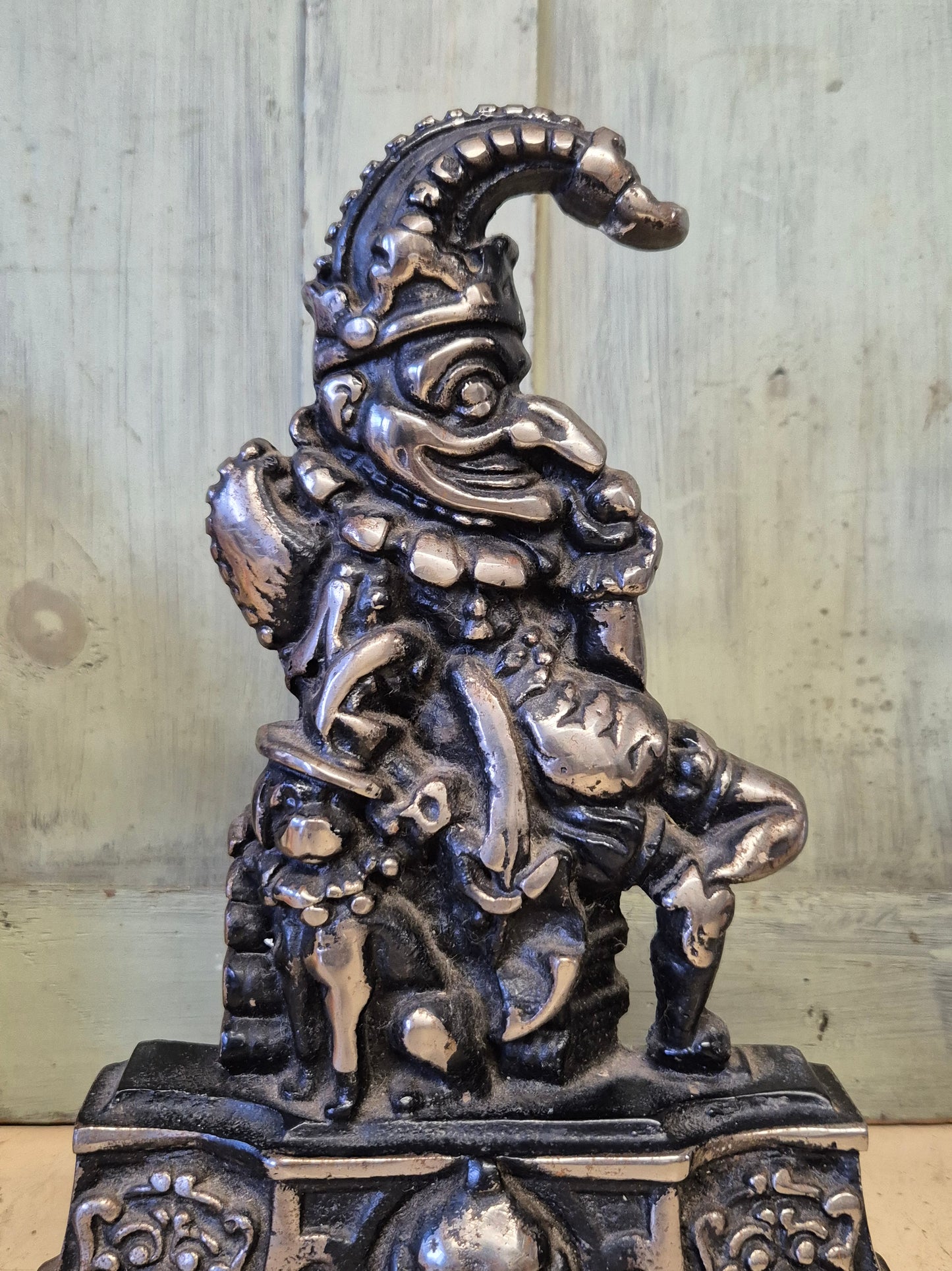19th Century Cast Iron Mr Punch Door Stop
