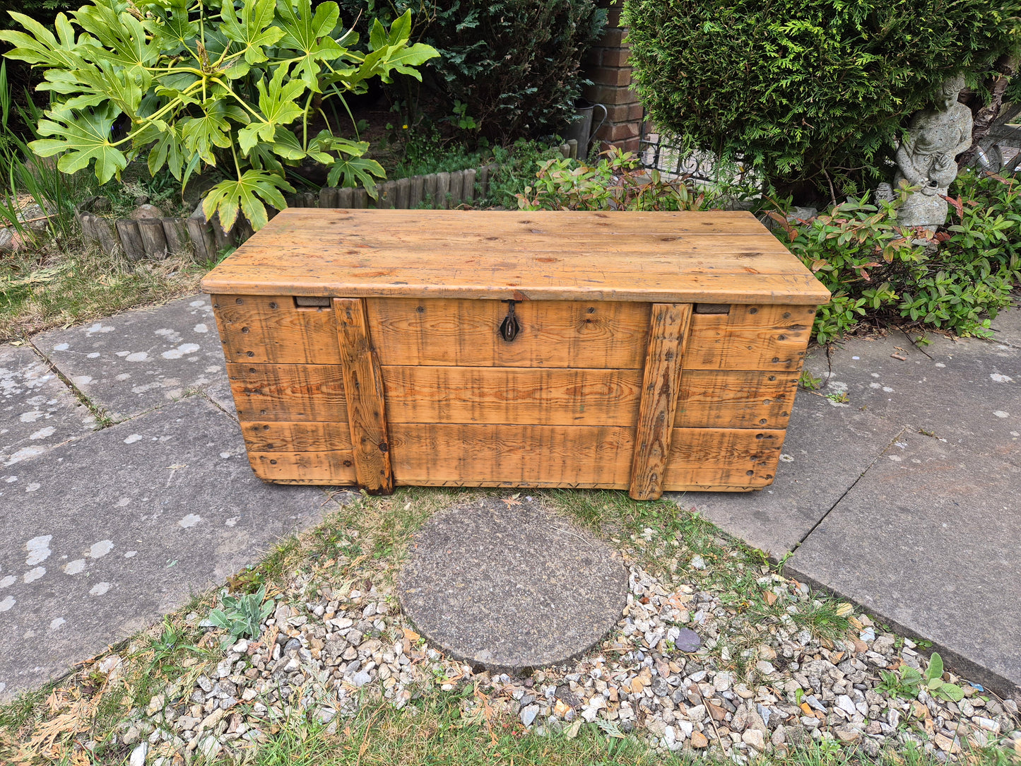 Vintage Rustic Pine Box Crate