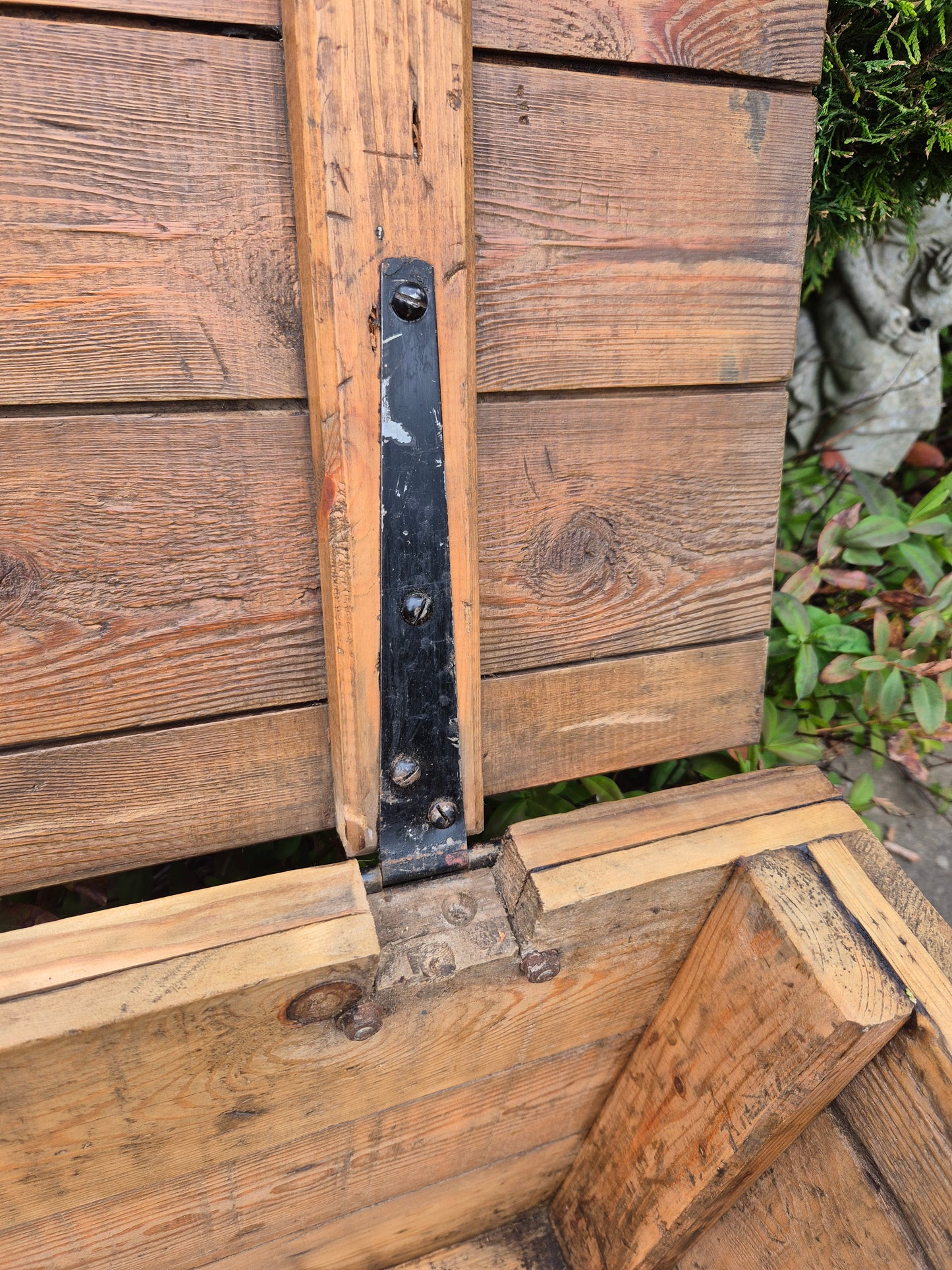 Vintage Rustic Pine Box Crate
