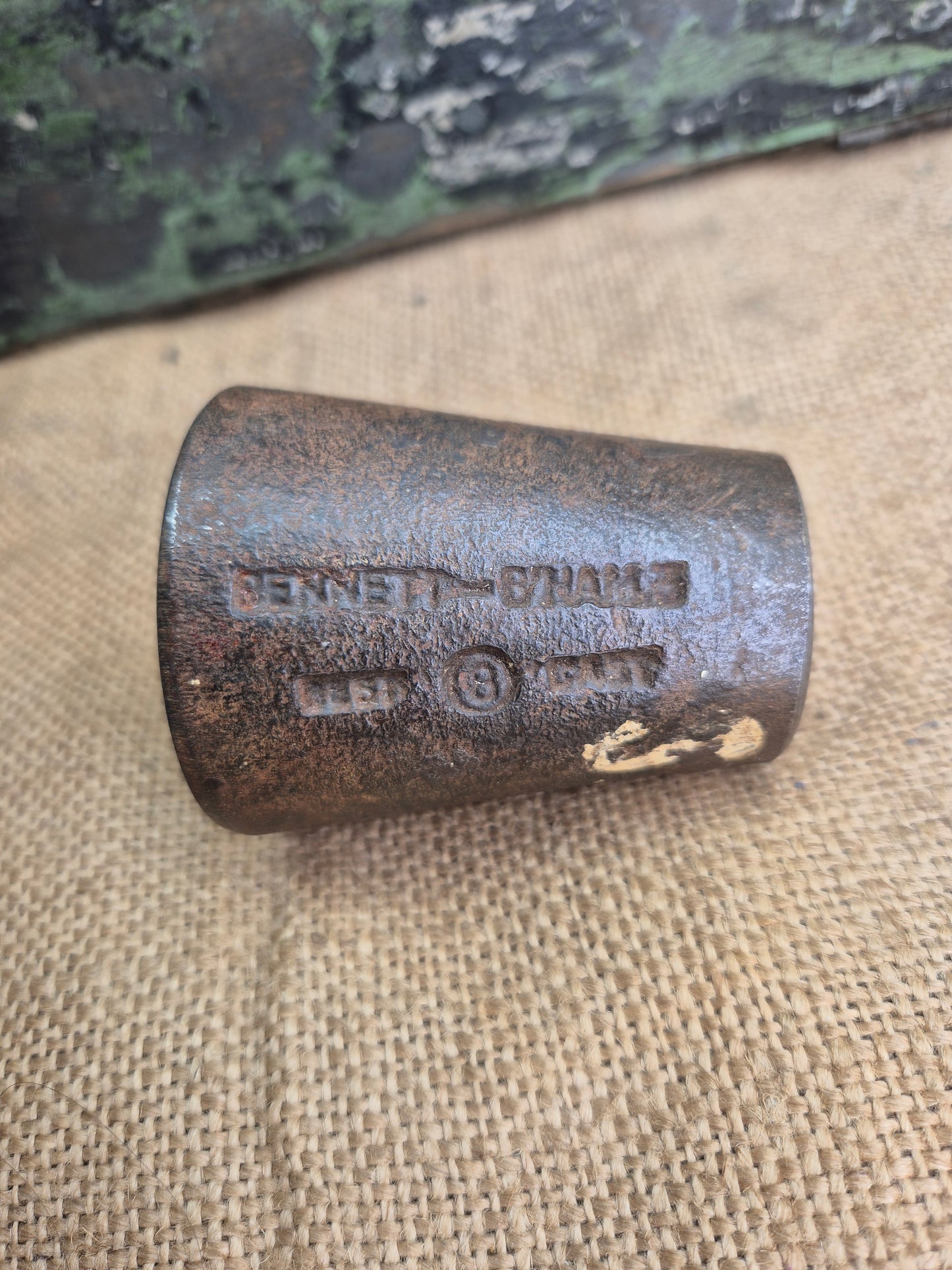 Vintage Silver Travel Charm Metal Die Stamp ST MAWES Old Tool Jewellery