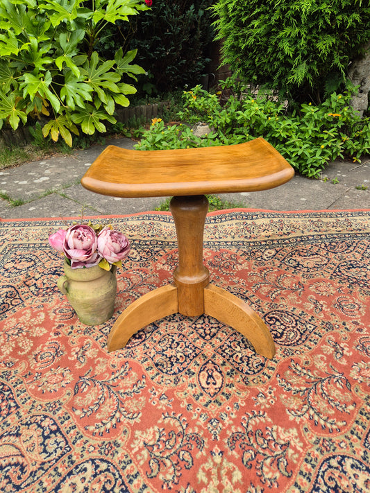 Vintage Mid Century Adjustable Piano Stool, 1930s