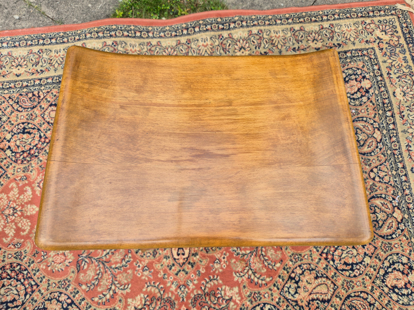 Vintage Mid Century Adjustable Piano Stool, 1930s