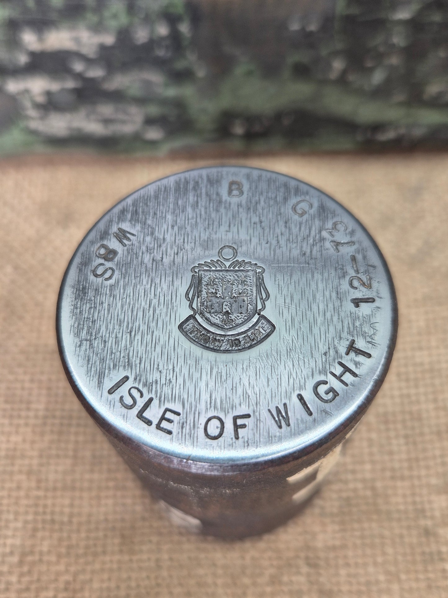 Vintage Silver Charm Making Die Stamp ISLE OF WIGHT Industrial Includes UK Postage
