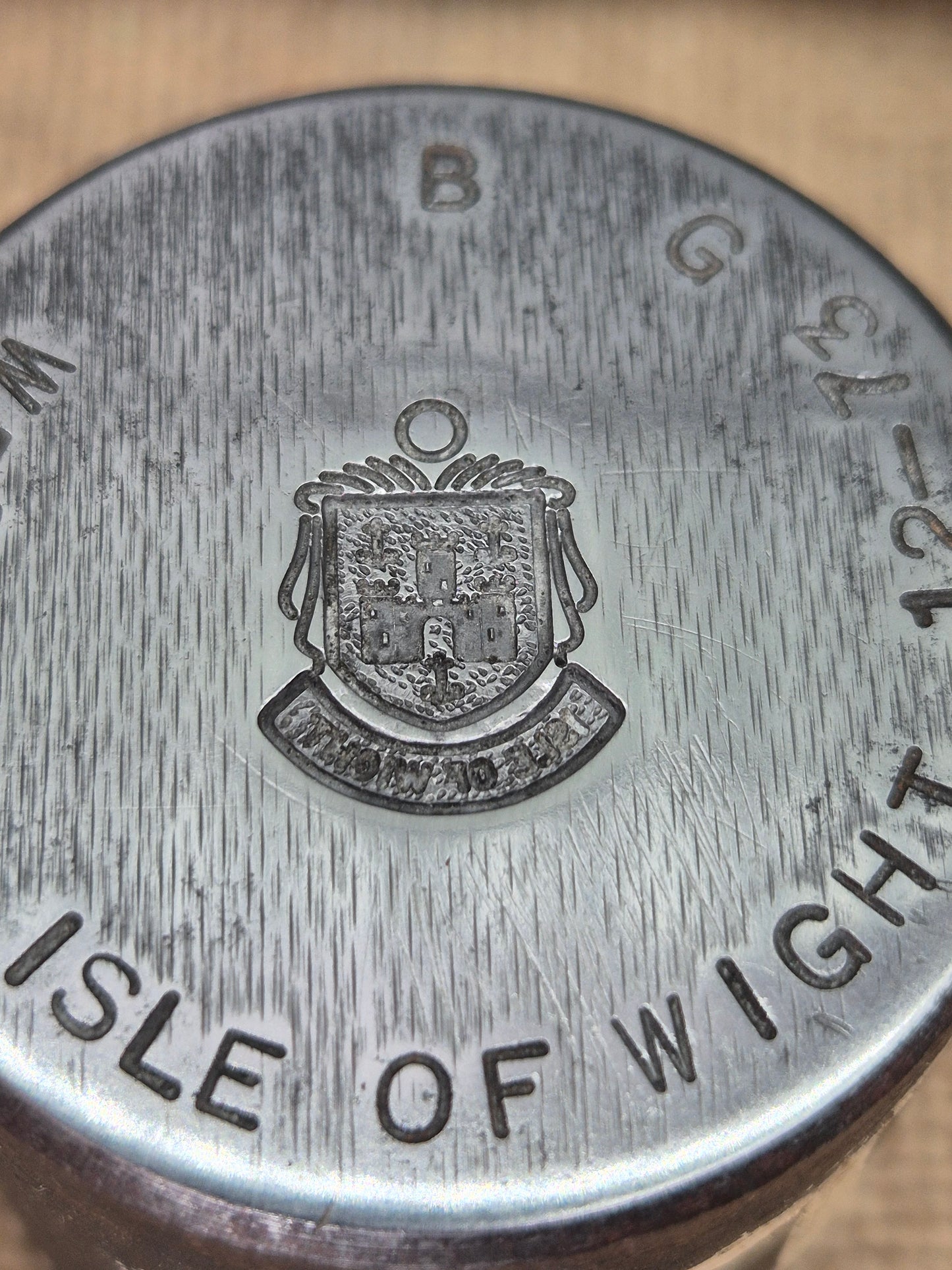 Vintage Silver Charm Making Die Stamp ISLE OF WIGHT Industrial Includes UK Postage