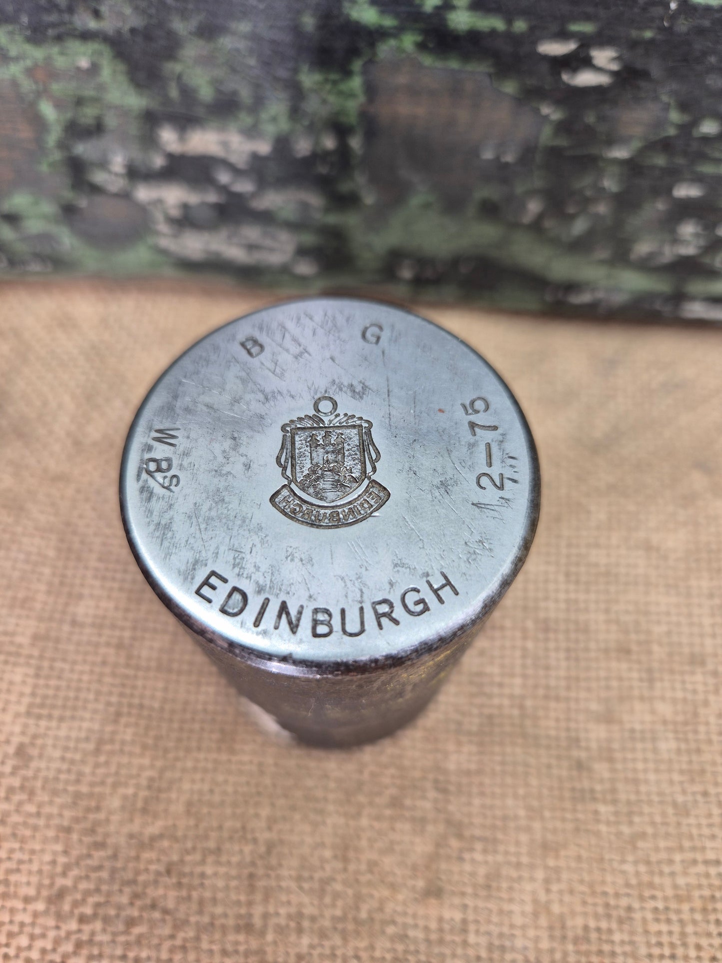 Vintage Silver Charm Making Die Stamp EDINBURGH Industrial