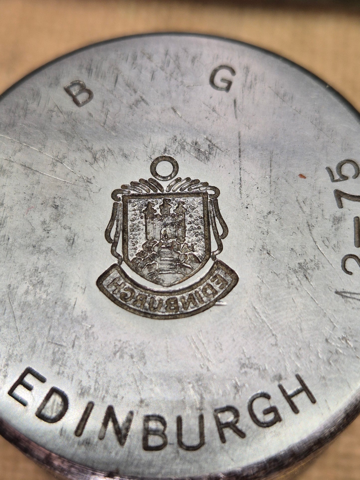 Vintage Silver Charm Making Die Stamp EDINBURGH Industrial