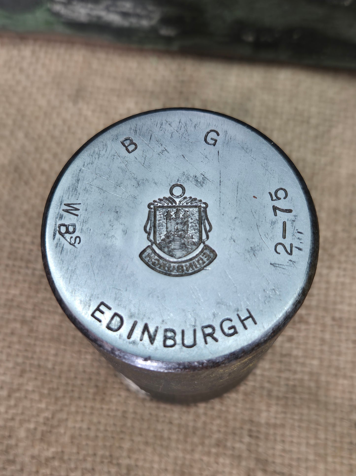 Vintage Silver Charm Making Die Stamp EDINBURGH Industrial