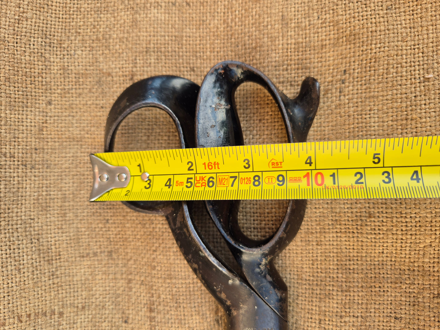 Vintage Tailor Fabric Upholstery Scissors Shears PICCO Brass Nut