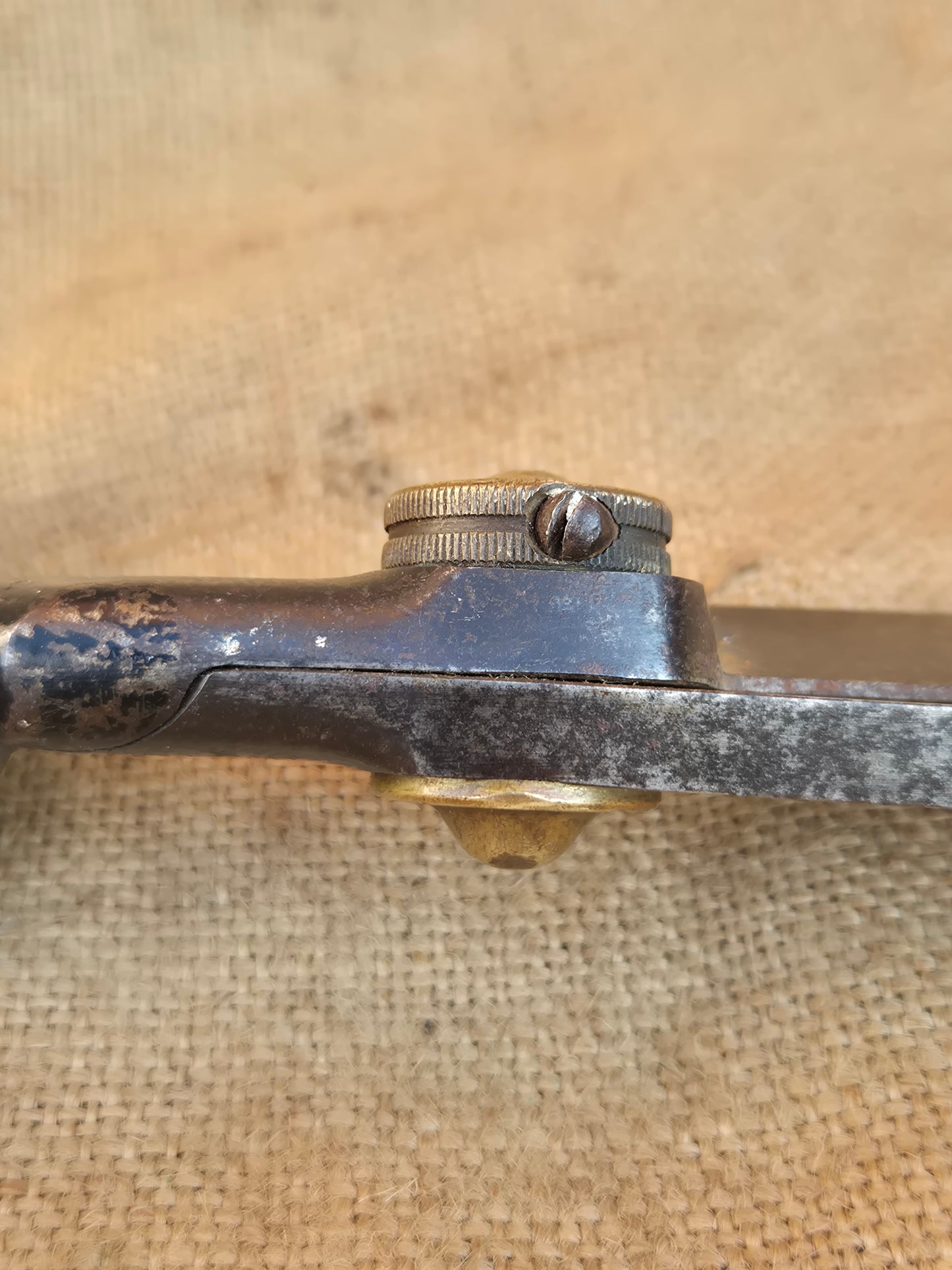 Vintage Tailor Fabric Upholstery Scissors Shears PICCO Brass Nut