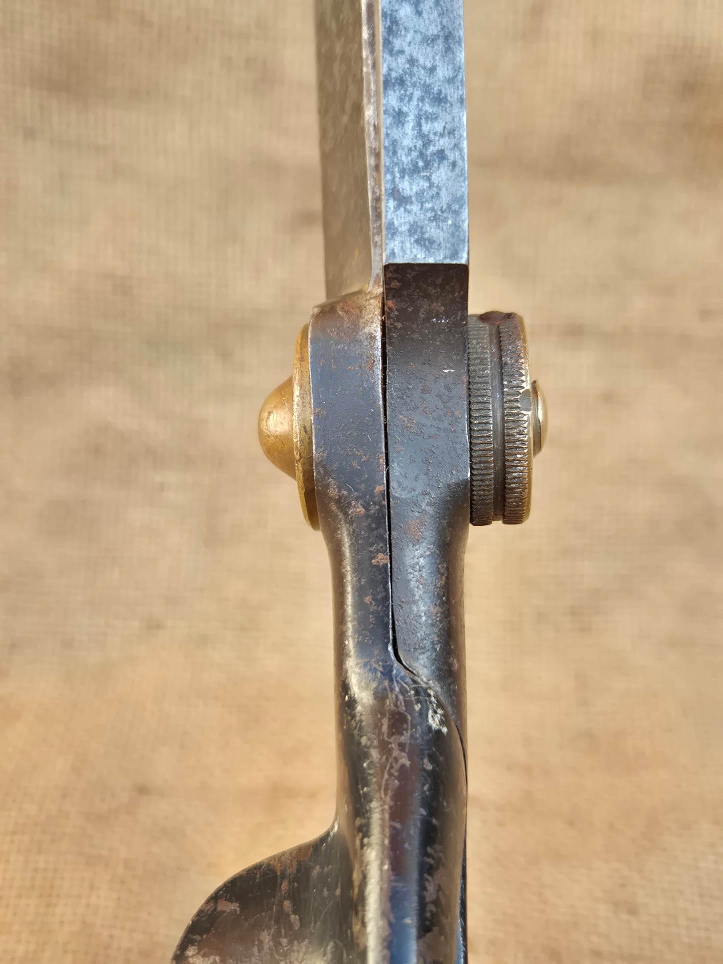 Vintage Tailor Fabric Upholstery Scissors Shears PICCO Brass Nut