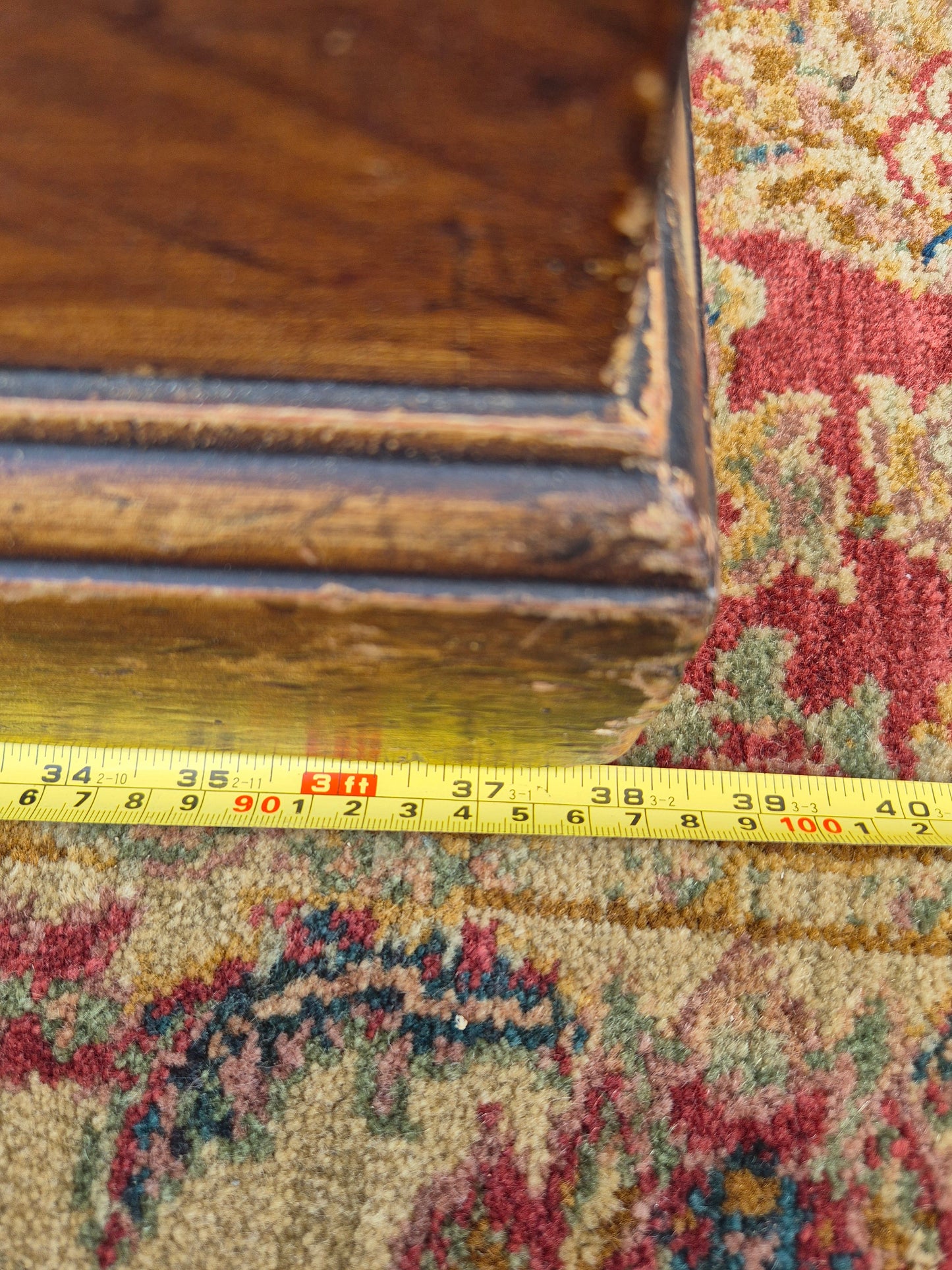 Antique Pine Blanket Box With Original Scumbled Wooden Storage Trunk Scumble