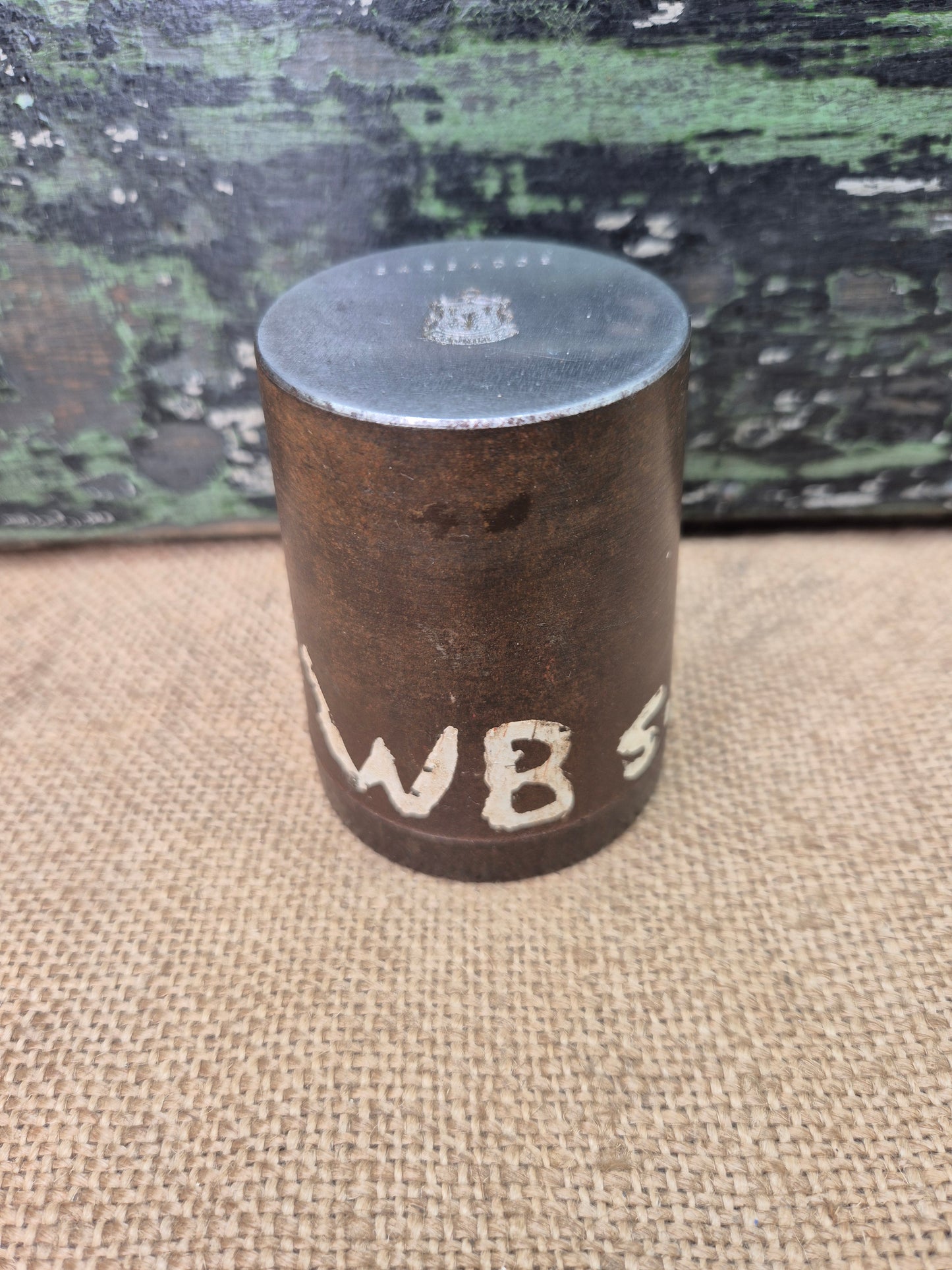 Vintage LARGE Silver Travel Charm Metal Die Stamp BARBADOS 1.5KG 1 x Stamp Only