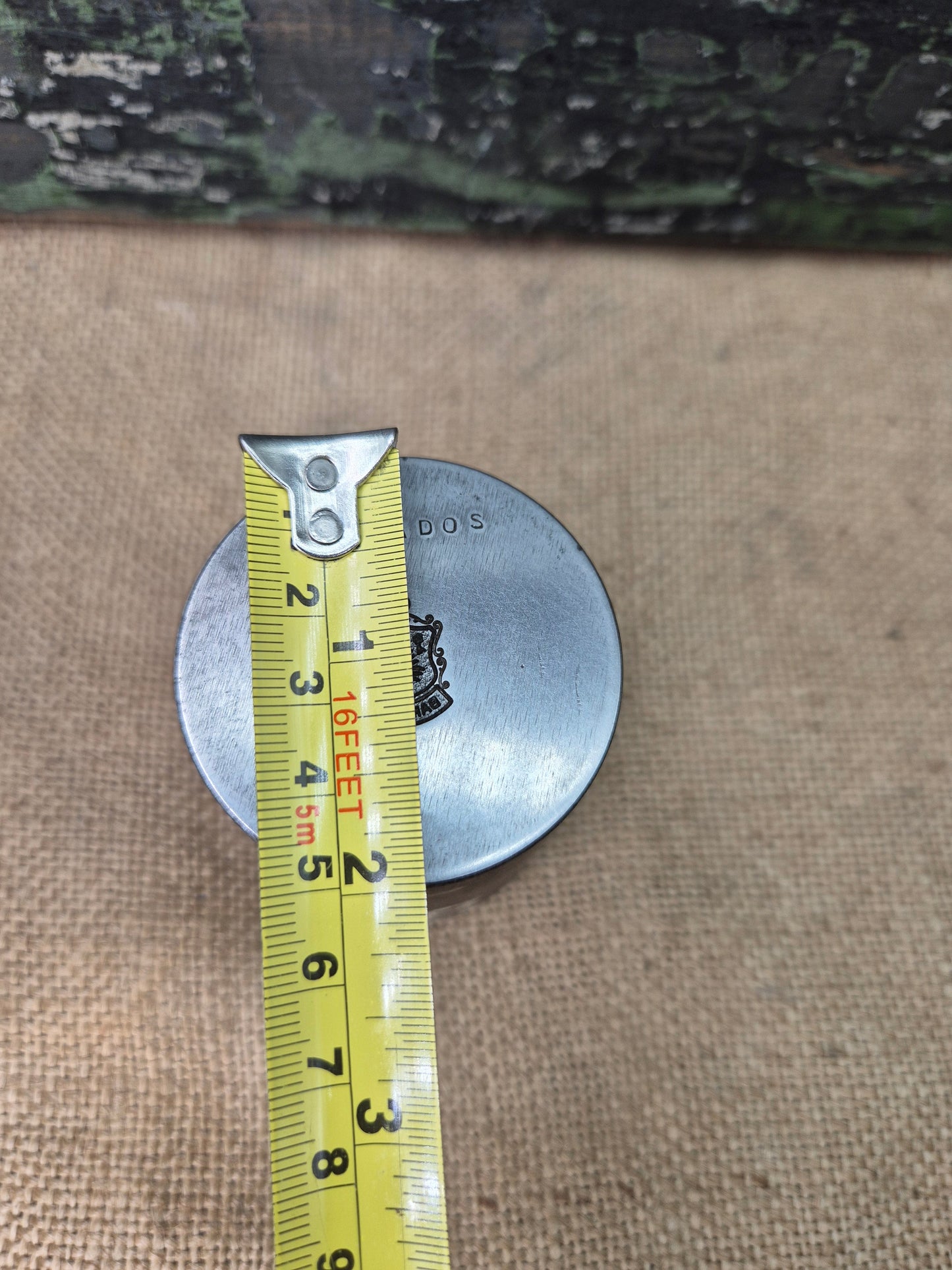 Vintage LARGE Silver Travel Charm Metal Die Stamp BARBADOS 1.5KG 1 x Stamp Only