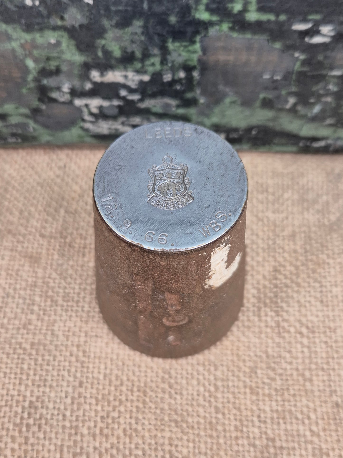 Vintage Steel Stamp - Silver Charm Making Die Stamp LEEDS Industrial