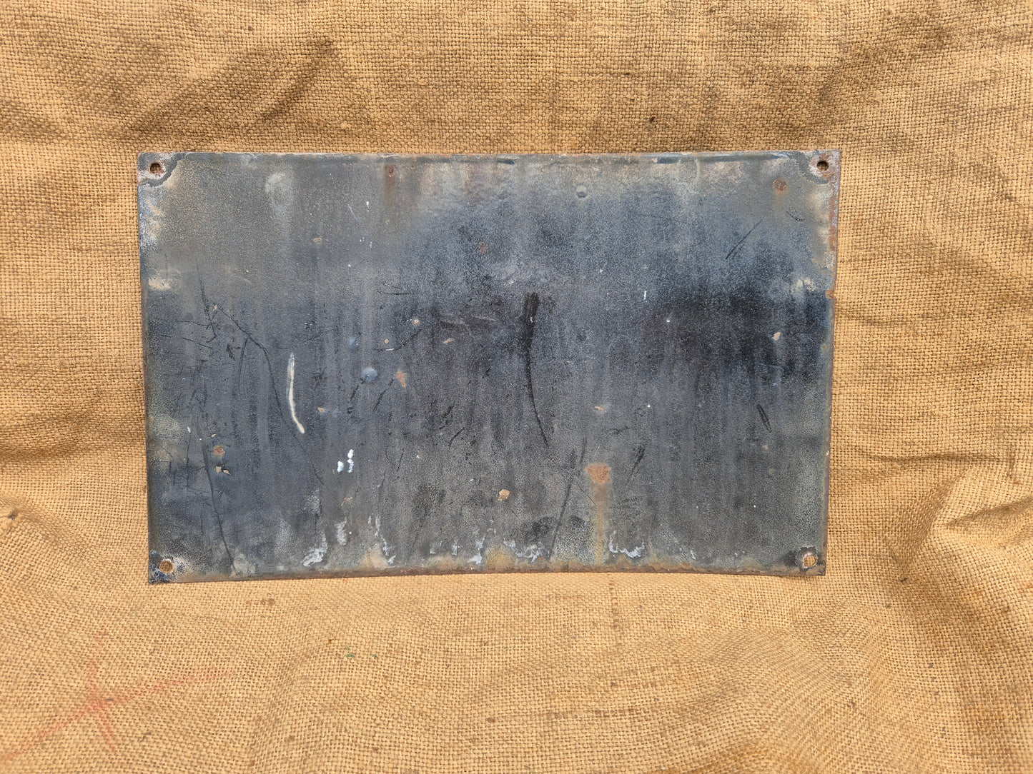 Vintage Enamel Emergency Exit Sign Original Man Cave NOT Fire Enamelled Sign Old Postage Included