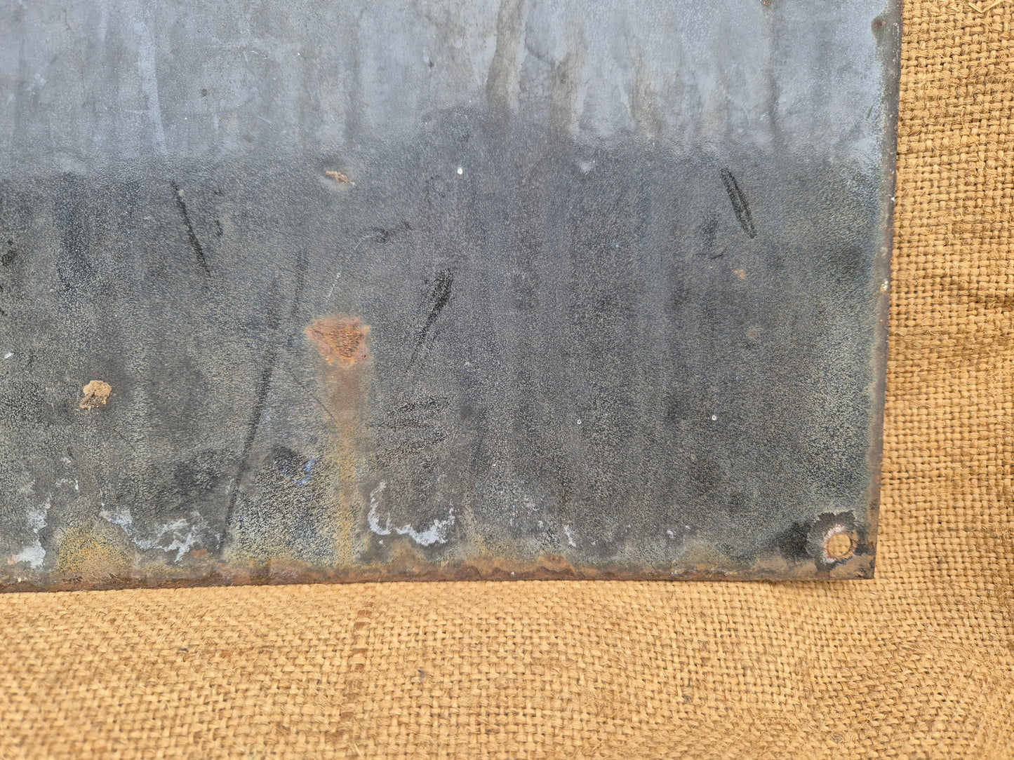 Vintage Enamel Emergency Exit Sign Original Man Cave NOT Fire Enamelled Sign Old Postage Included