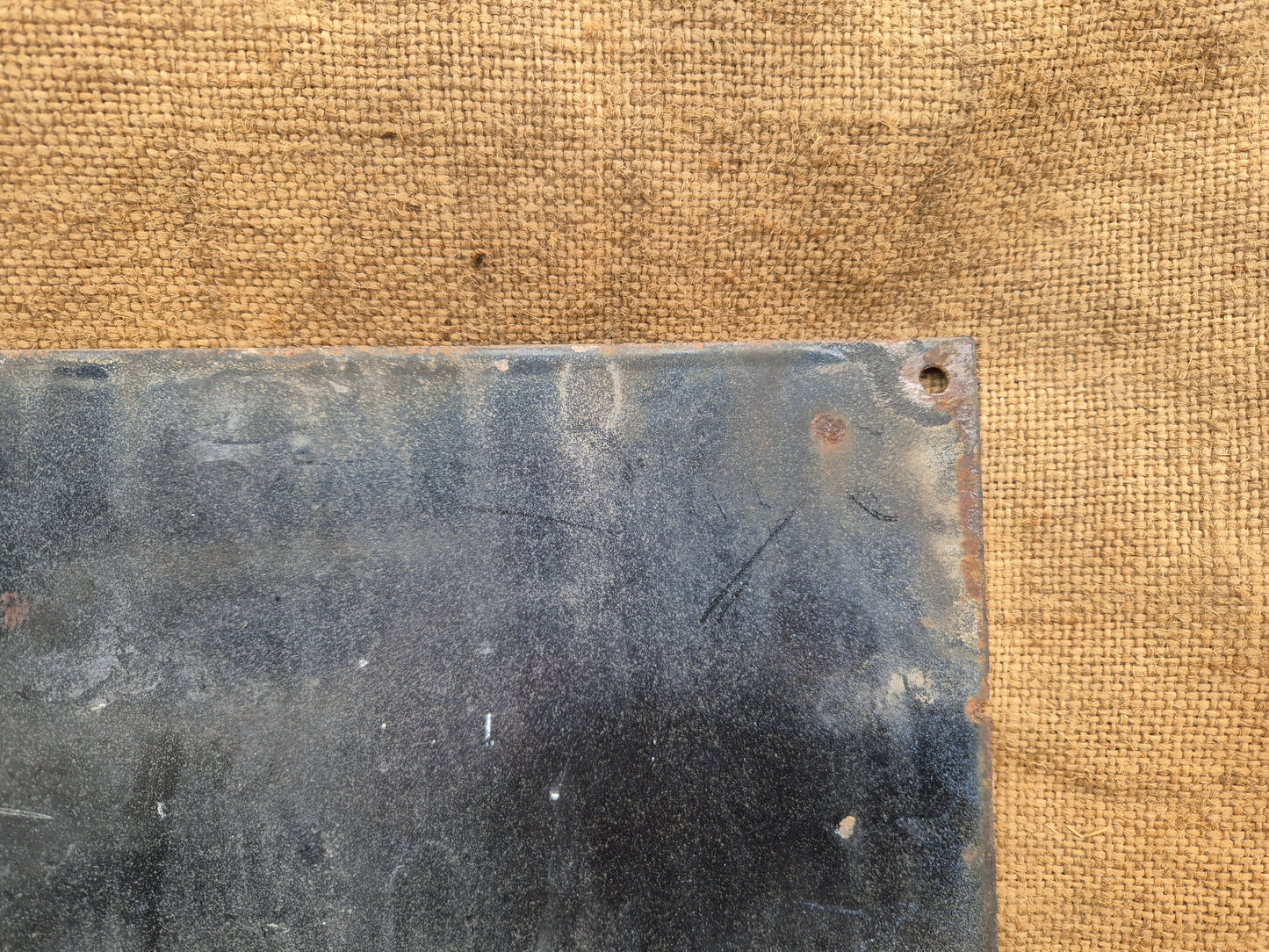 Vintage Enamel Emergency Exit Sign Original Man Cave NOT Fire Enamelled Sign Old Postage Included