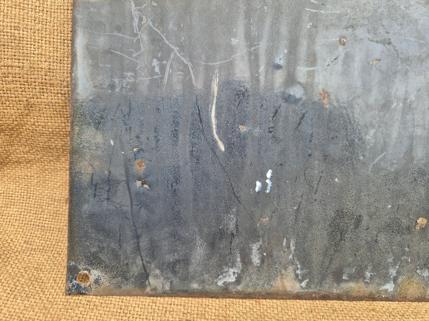 Vintage Enamel Emergency Exit Sign Original Man Cave NOT Fire Enamelled Sign Old Postage Included