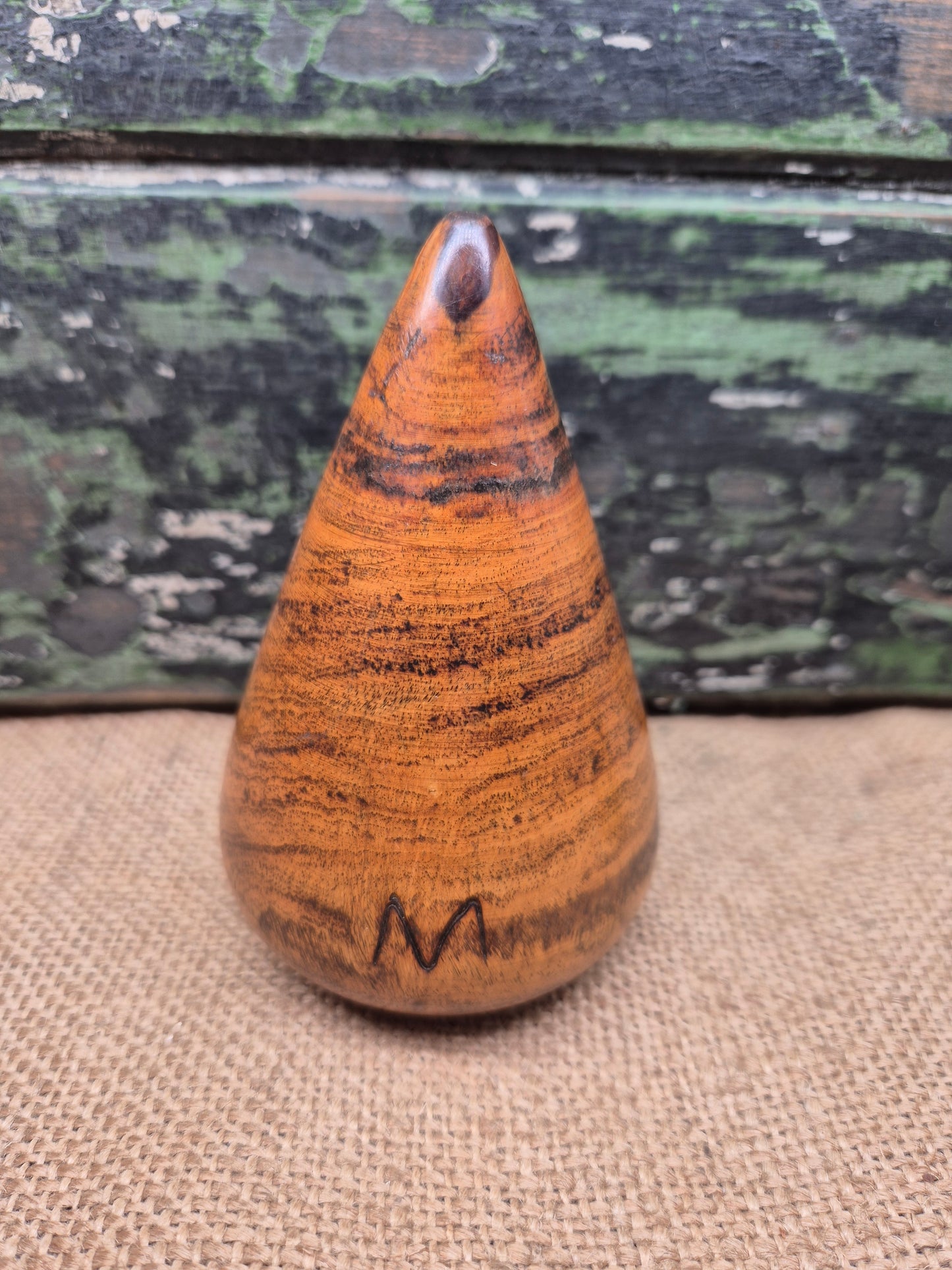 Vintage Lignum Vitae Plumbers Turnpin Lead Tool Super Example