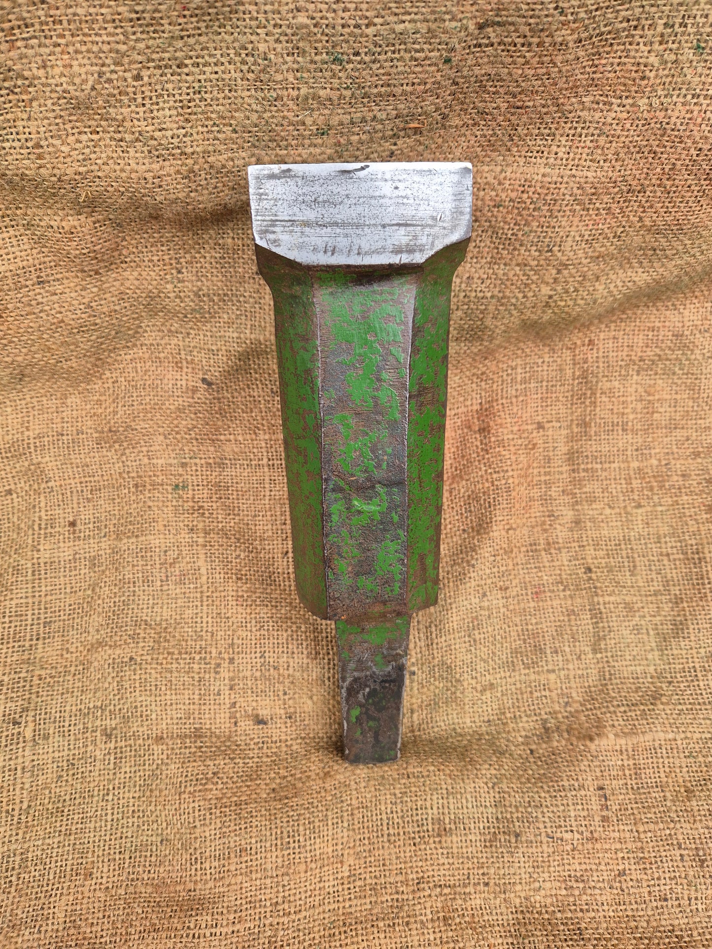 Large Blacksmiths Anvil Stake Stump Hardy Hole Tinsmiths Forge Metalwork vintage Postage Included