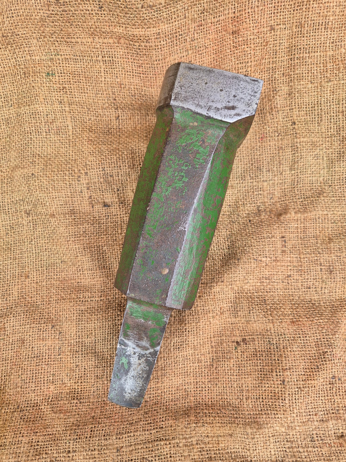 Large Blacksmiths Anvil Stake Stump Hardy Hole Tinsmiths Forge Metalwork vintage Postage Included