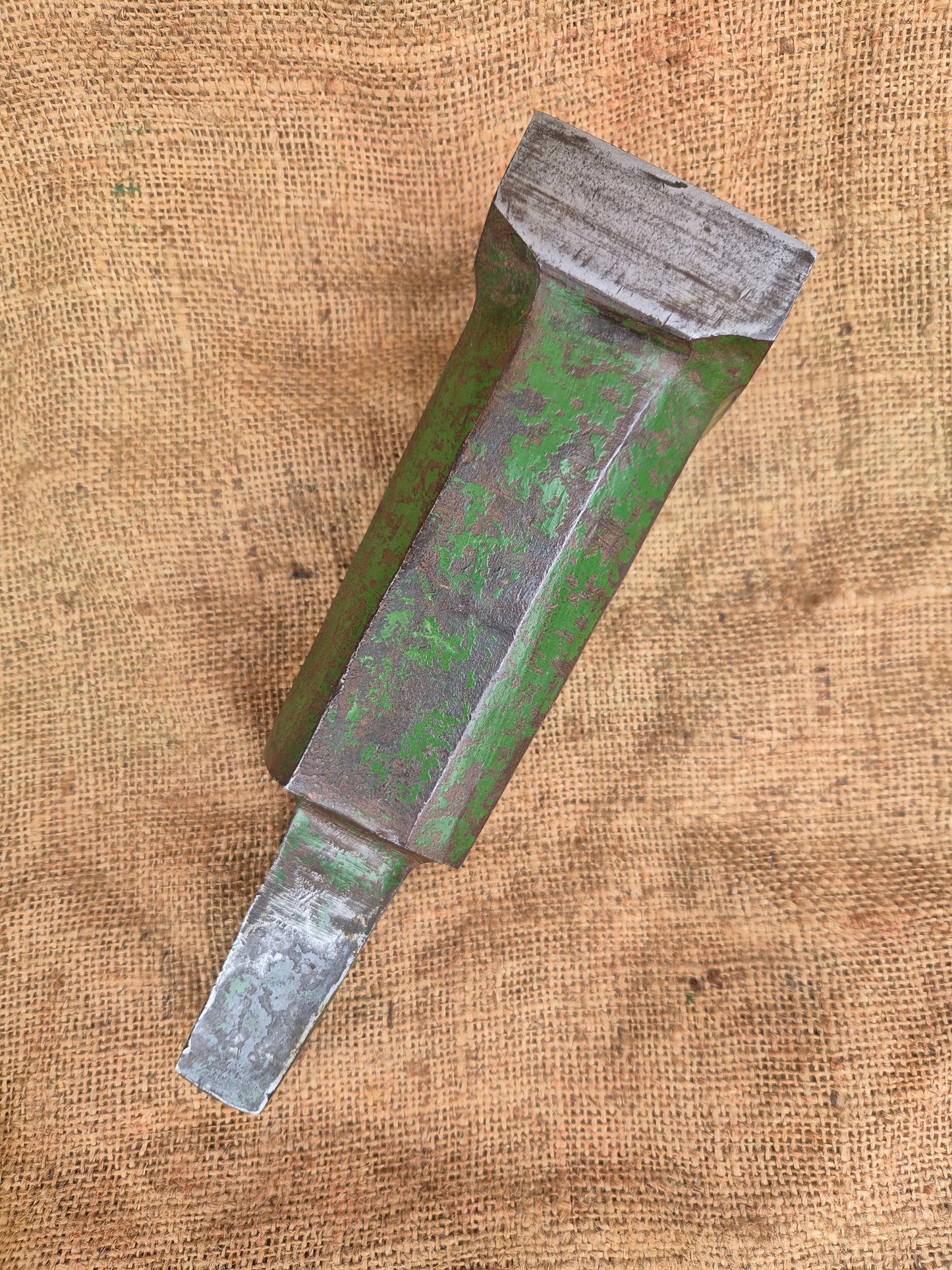 Large Blacksmiths Anvil Stake Stump Hardy Hole Tinsmiths Forge Metalwork vintage Postage Included