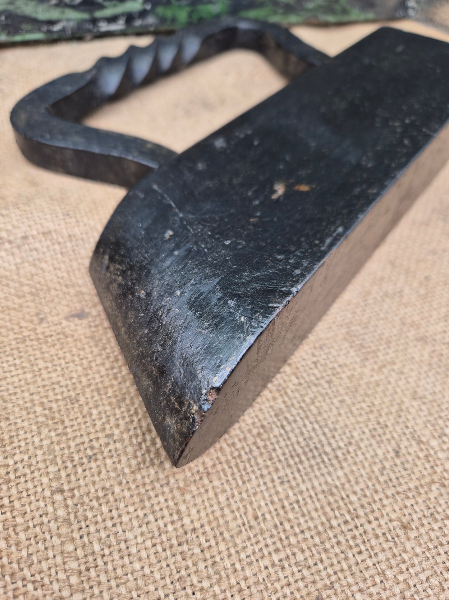 Antique Flat Iron Great Door Stop CRANE No 14 LARGE Goose Tailors Iron