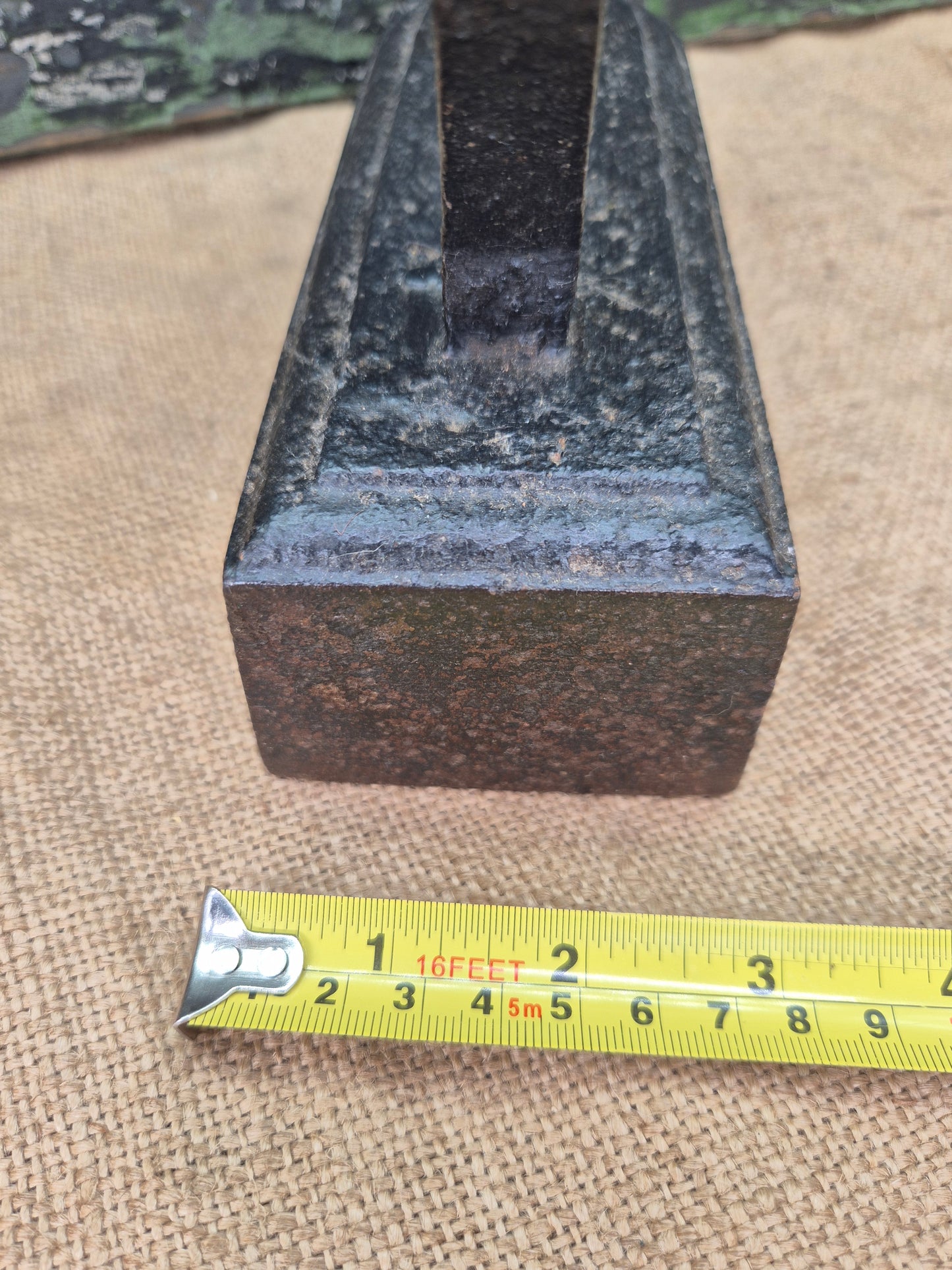 Antique Flat Iron Great Door Stop CRANE No 14 LARGE Goose Tailors Iron