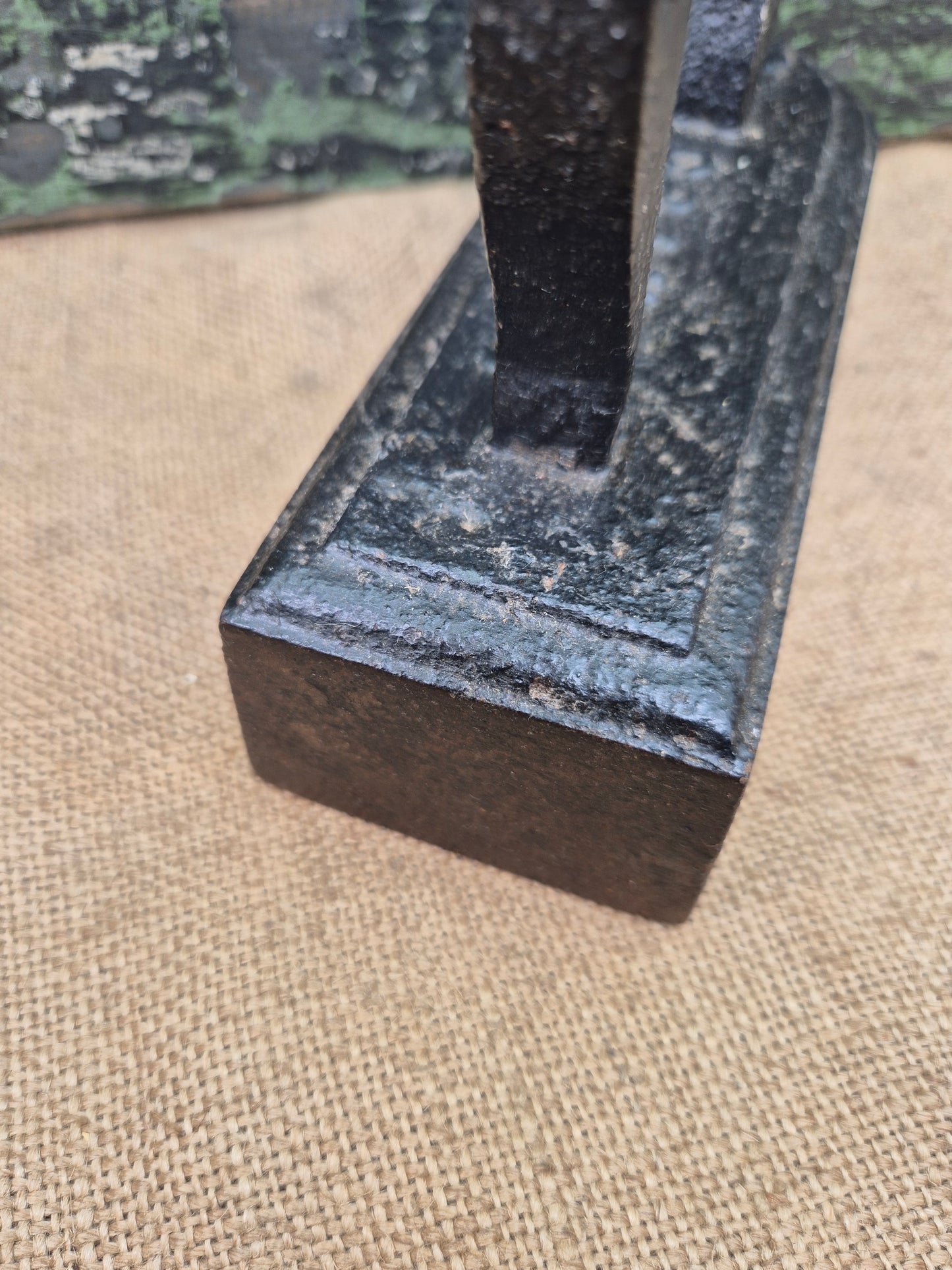 Antique Flat Iron Great Door Stop CRANE No 14 LARGE Goose Tailors Iron